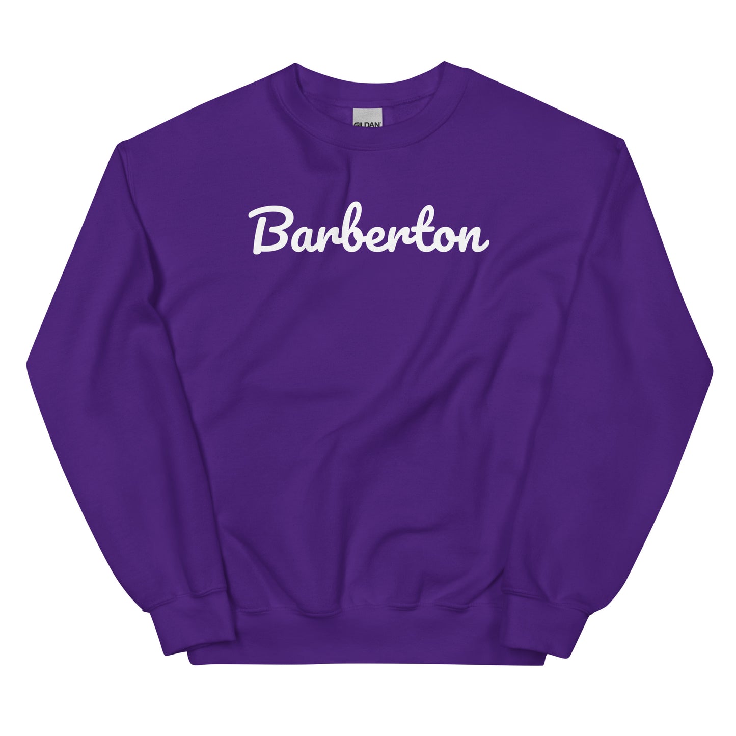 Barberton Ohio Solo Script Crewneck Unisex Sweatshirt