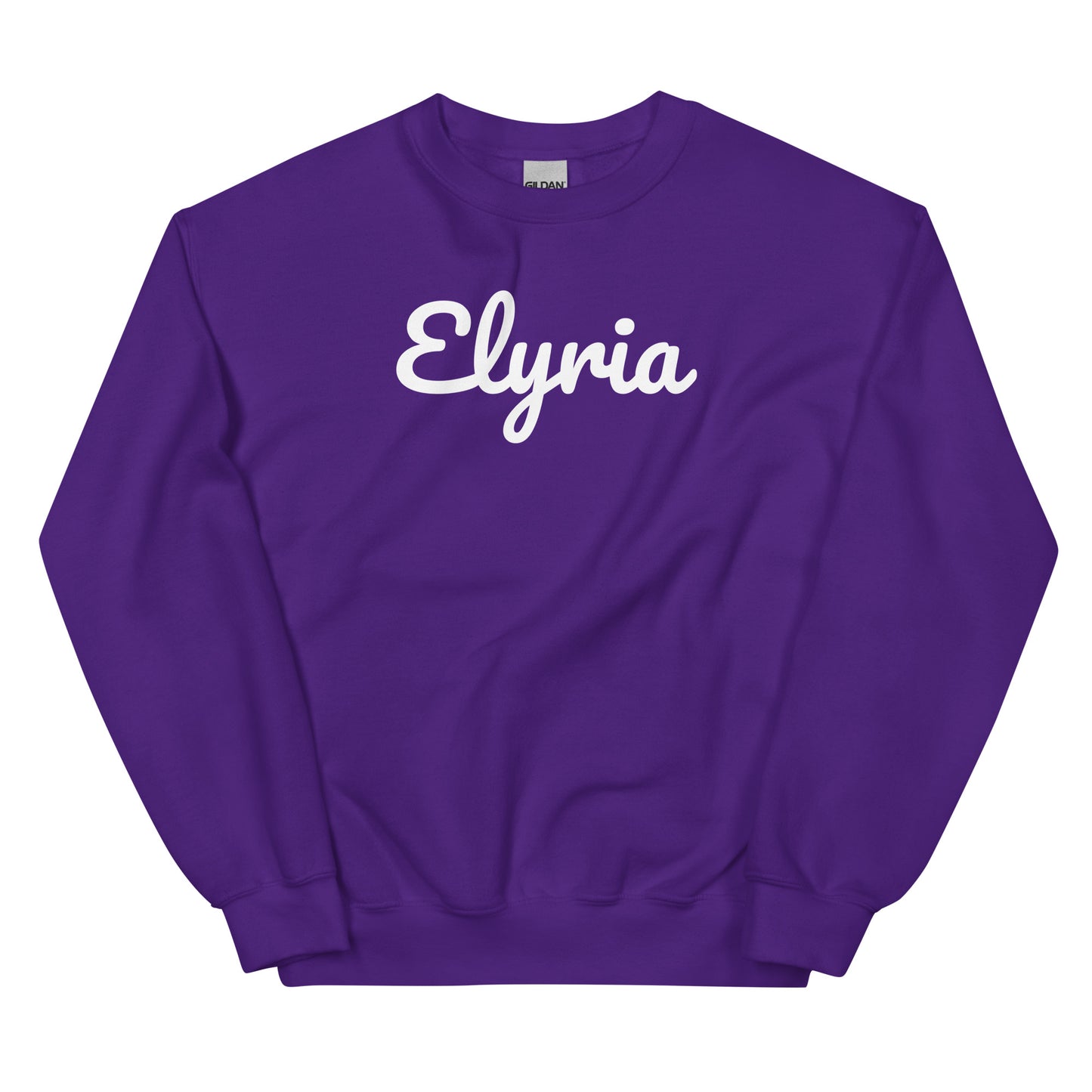 Elyria Ohio Solo Script Crewneck Unisex Sweatshirt