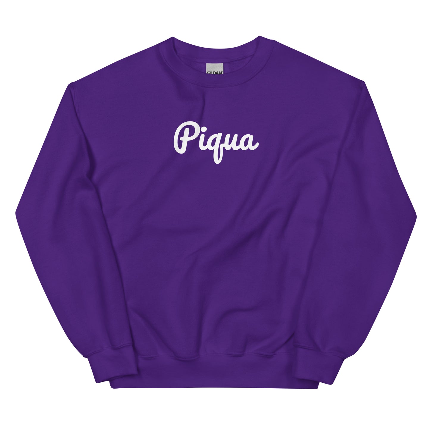 Piqua Ohio Solo Script Crewneck Unisex Sweatshirt