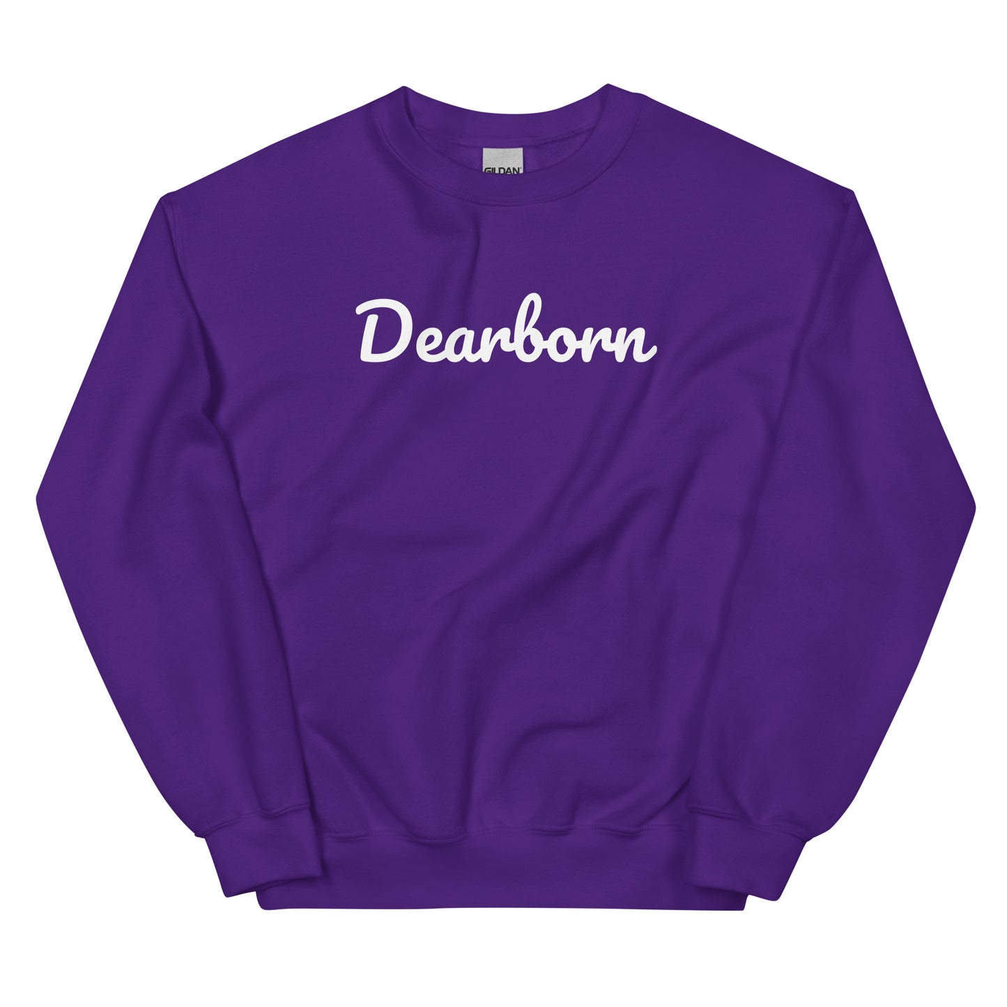 Dearborn Michigan Solo Script Crewneck Unisex Sweatshirt