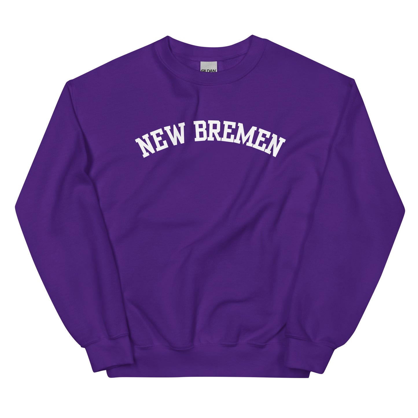 New Bremen Ohio Block Solo Crewneck Unisex Sweatshirt