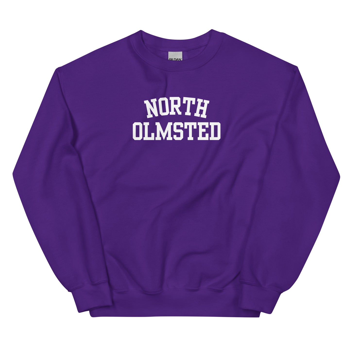 North Olmsted Ohio Block Solo Crewneck Unisex Sweatshirt