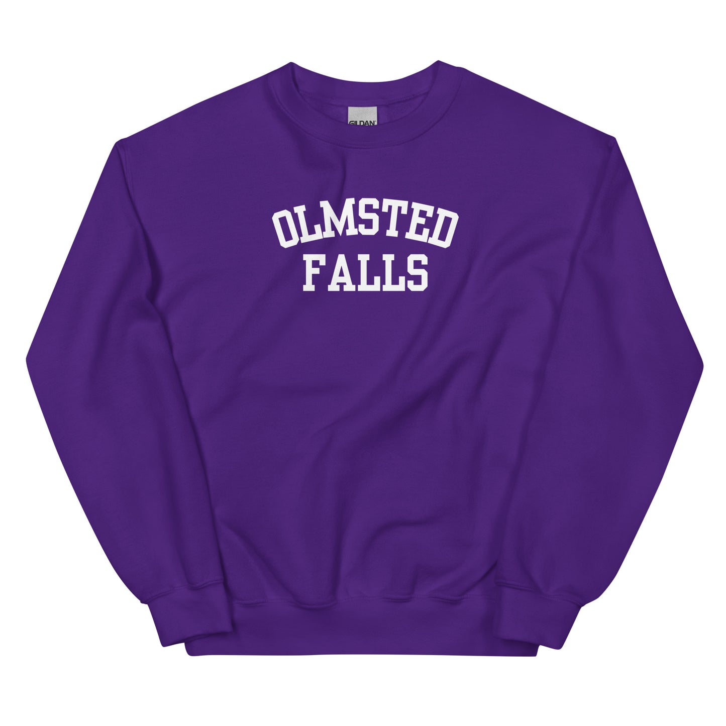 Olmsted Falls Ohio Block Solo Crewneck Unisex Sweatshirt