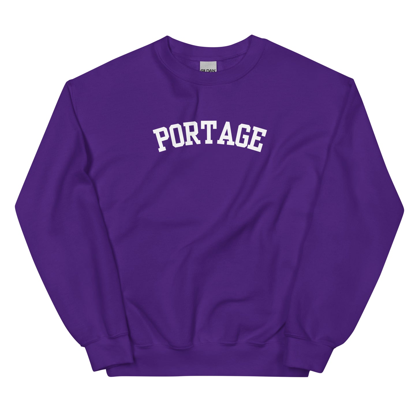 Portage Michigan Block Solo Crewneck Unisex Sweatshirt