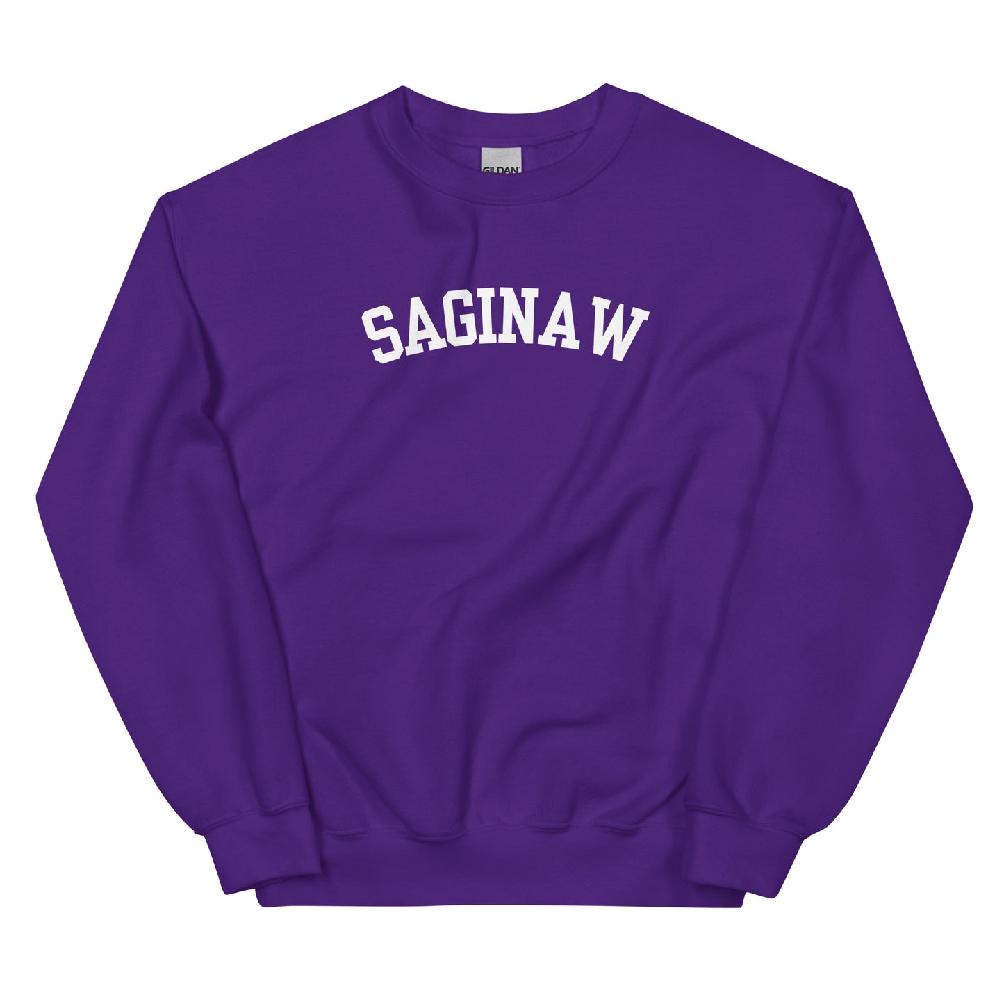 Saginaw Michigan Block Solo Crewneck Unisex Sweatshirt