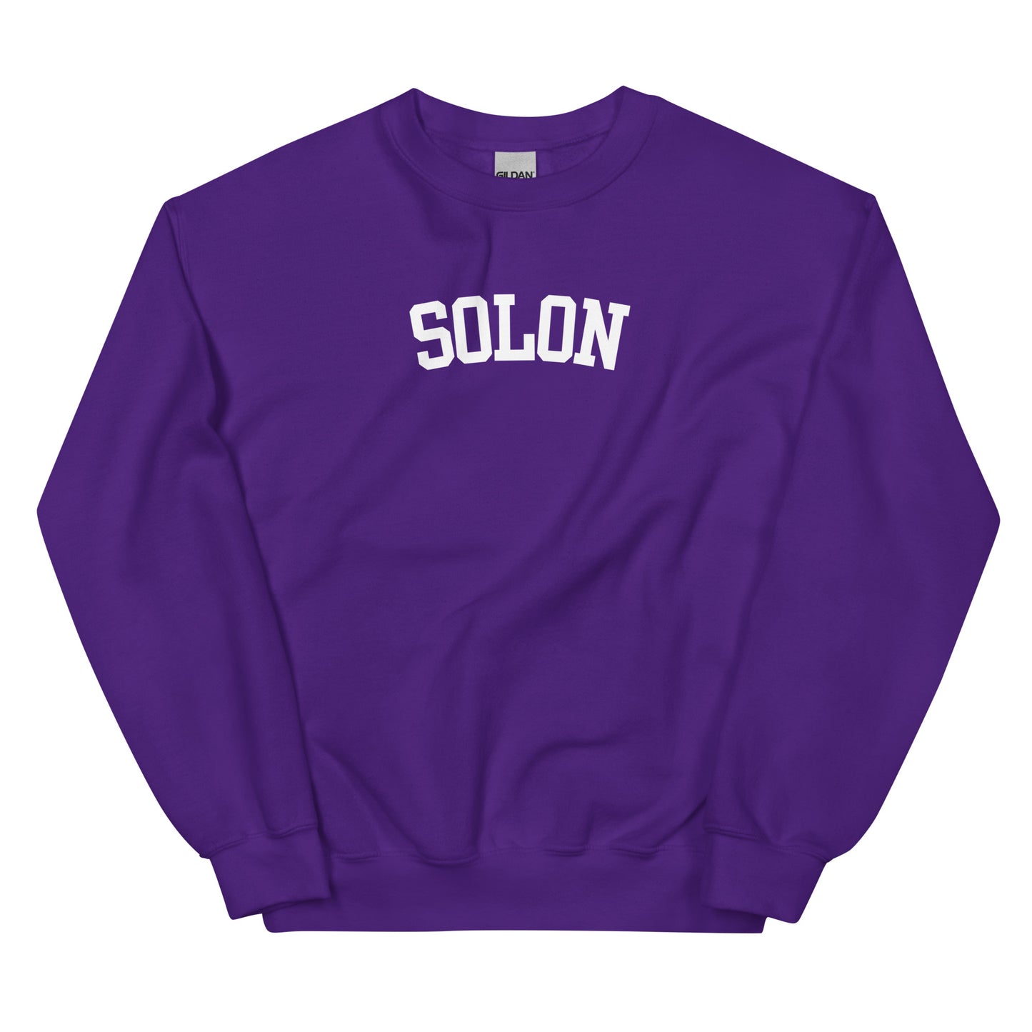 Solon Ohio Block Solo Crewneck Unisex Sweatshirt