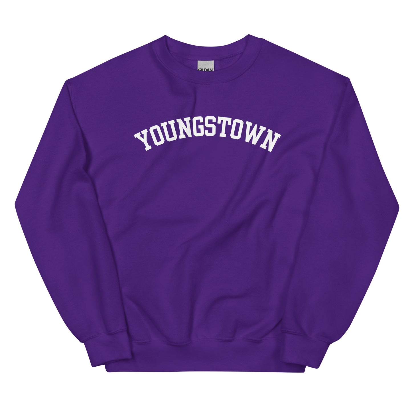 Youngstown Ohio Block Solo Crewneck Unisex Sweatshirt