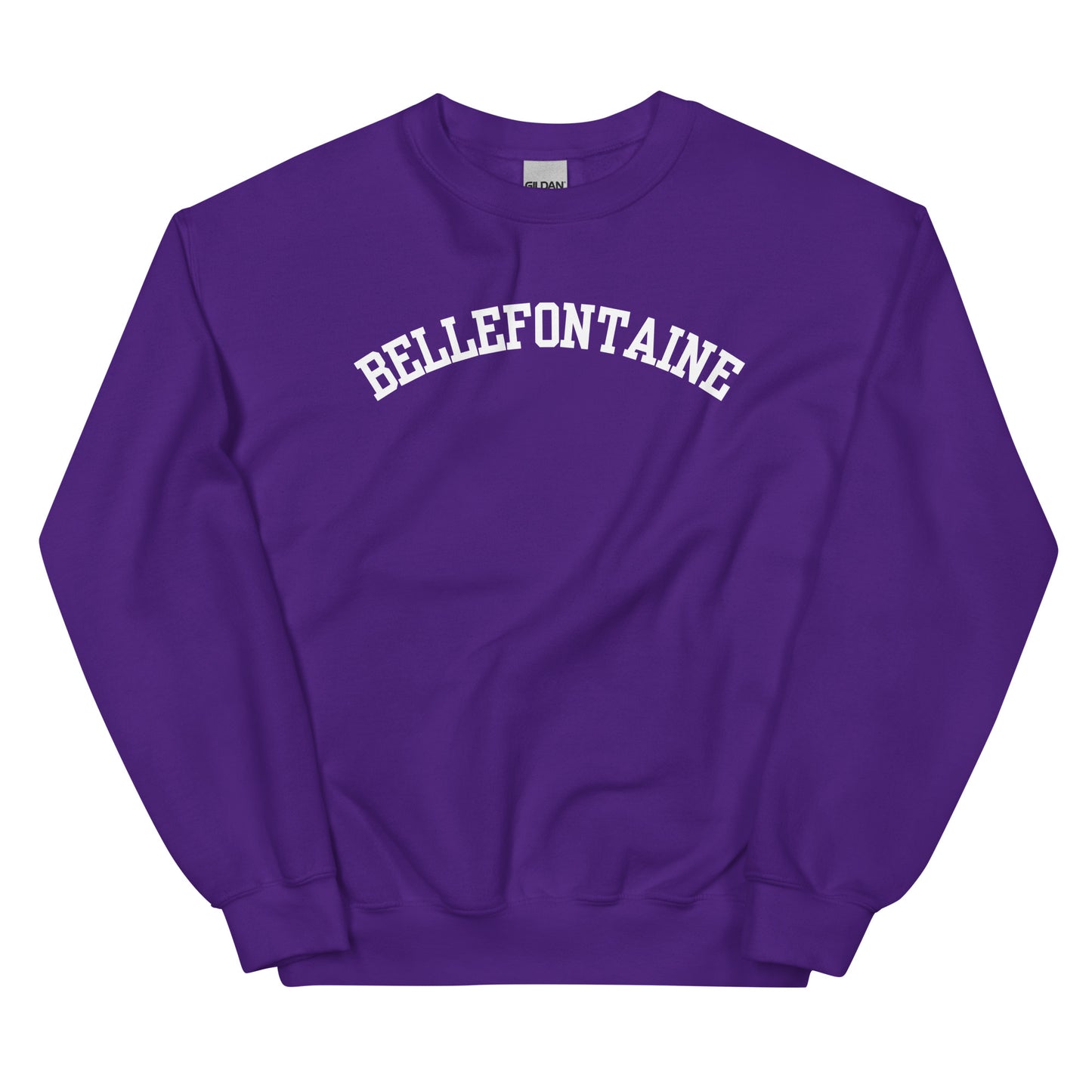 Bellefontaine Ohio Block Solo Crewneck Unisex Sweatshirt