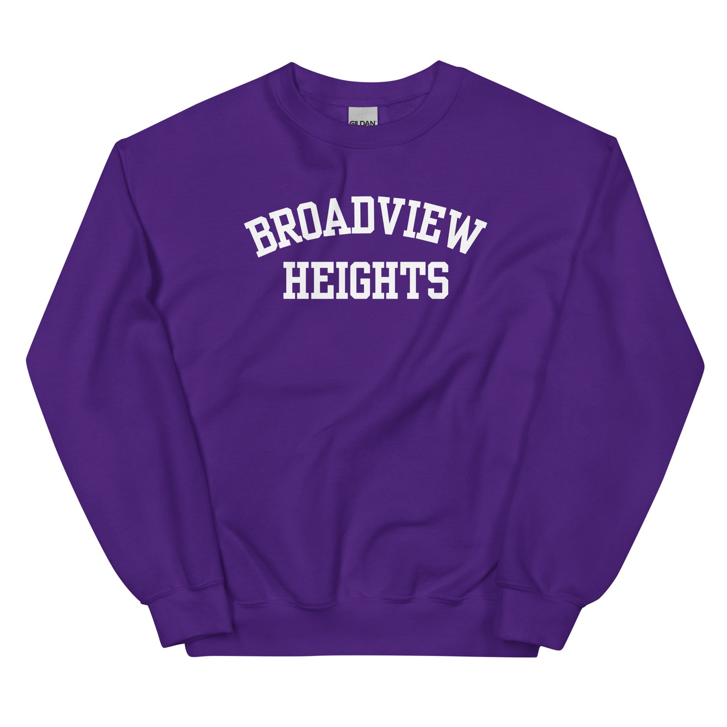 Broadview Heights Ohio Block Solo Crewneck Unisex Sweatshirt