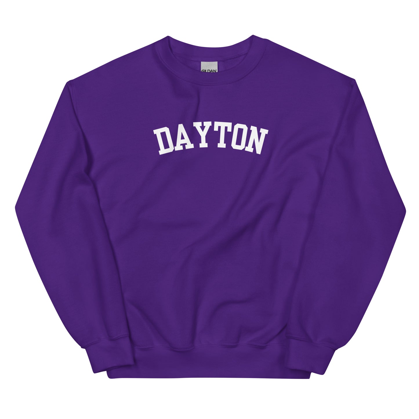Dayton Ohio Block Solo Crewneck Unisex Sweatshirt