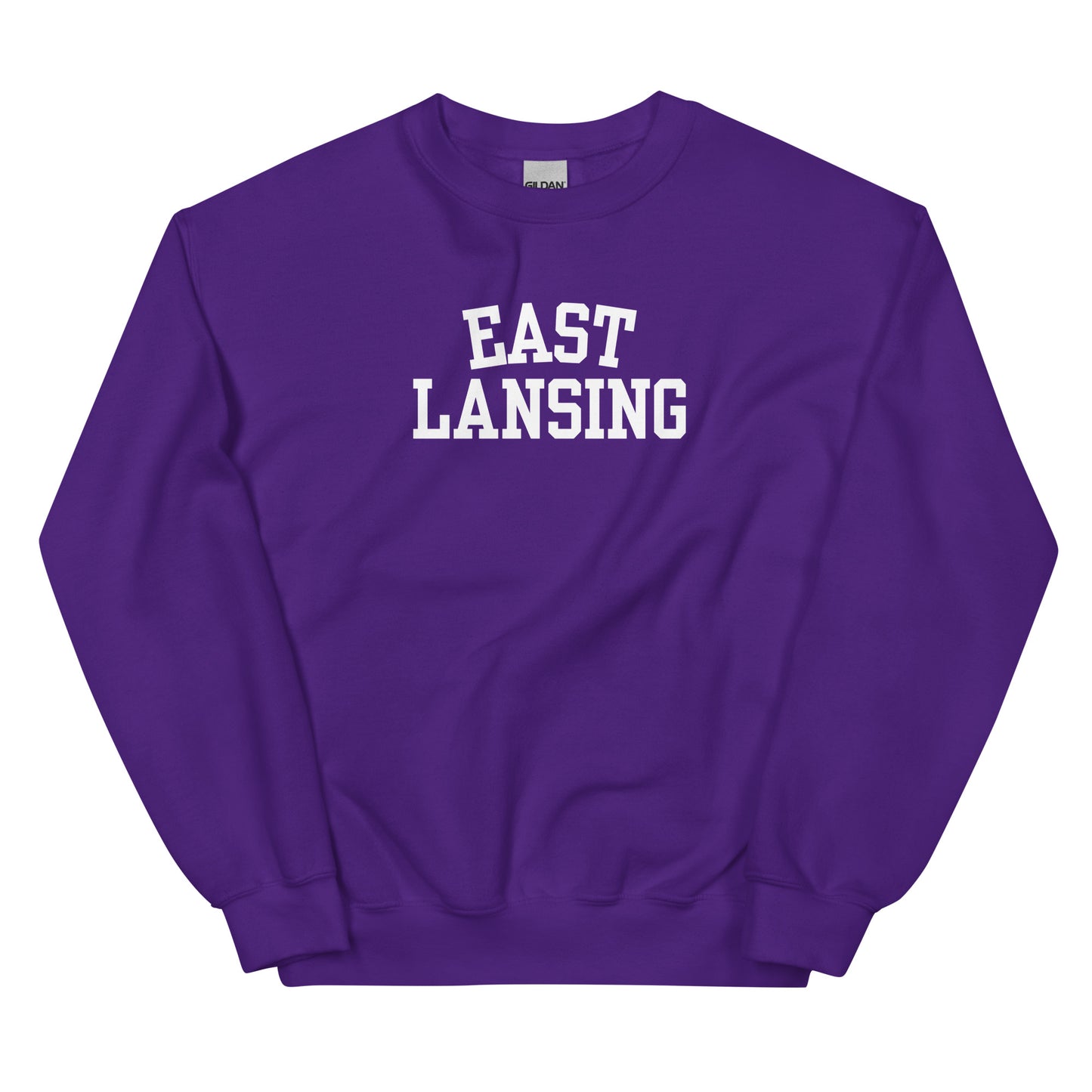 East Lansing Michigan Block Solo Crewneck Unisex Sweatshirt
