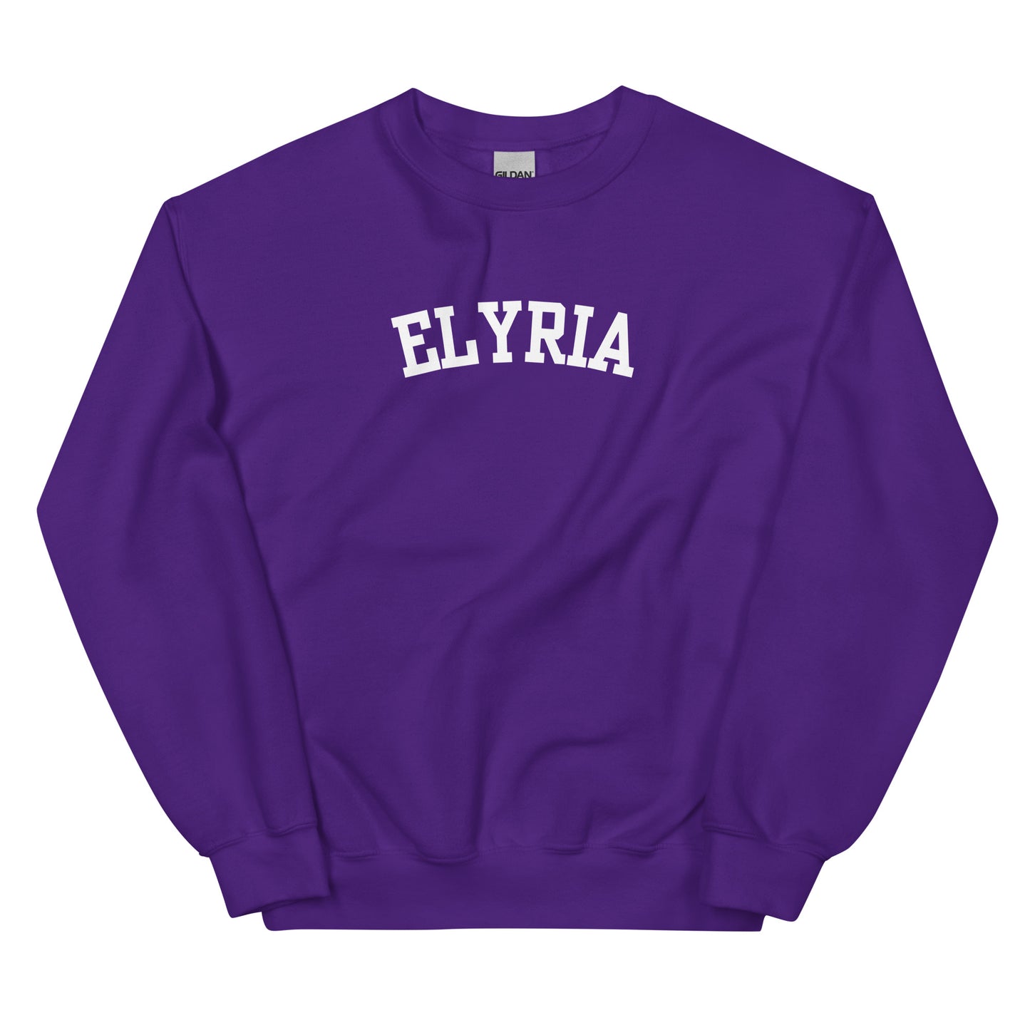 Elyria Ohio Block Solo Crewneck Unisex Sweatshirt