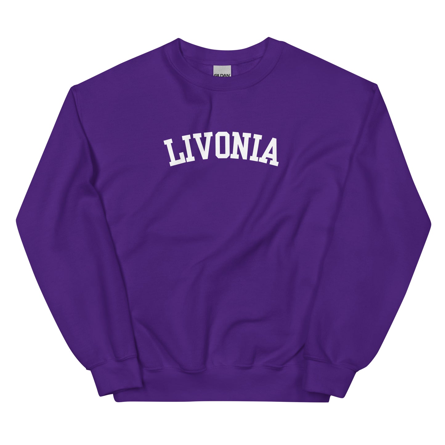 Livonia Michigan Block Solo Crewneck Unisex Sweatshirt