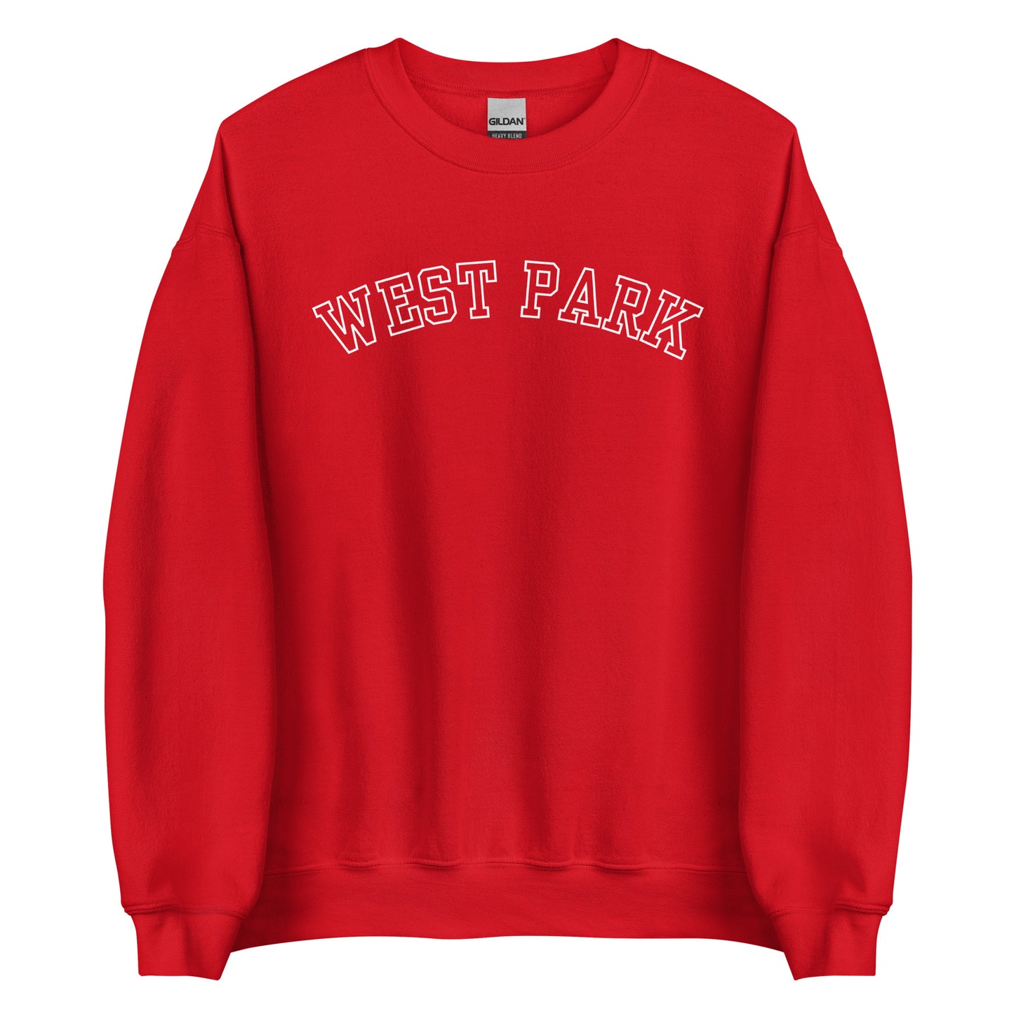 West Park Ohio Block Outline Crewneck Unisex Sweatshirt