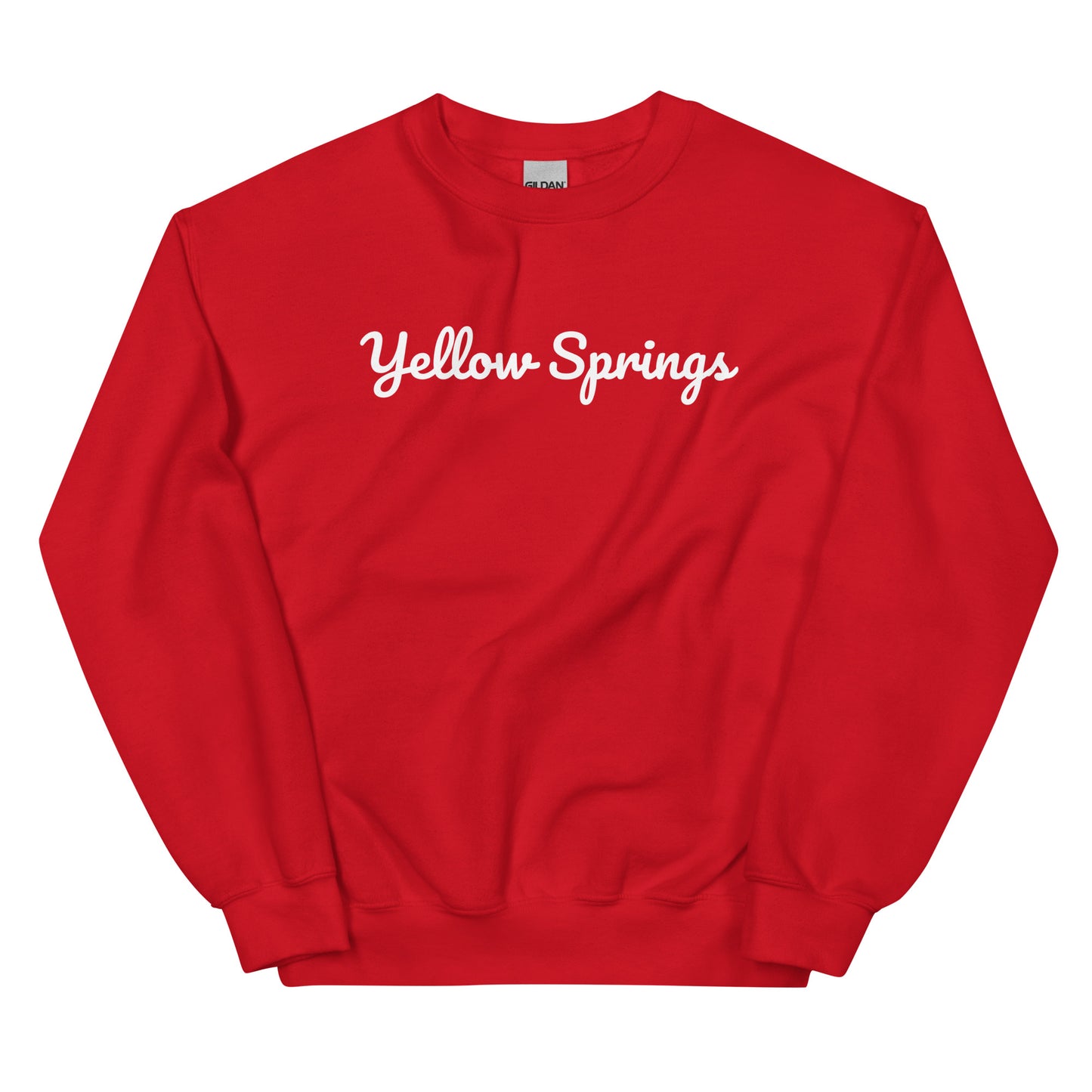Yellow Springs Ohio Solo Script Crewneck Unisex Sweatshirt