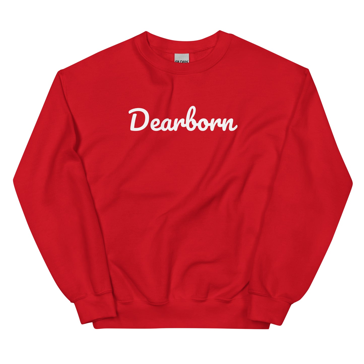 Dearborn Michigan Solo Script Crewneck Unisex Sweatshirt