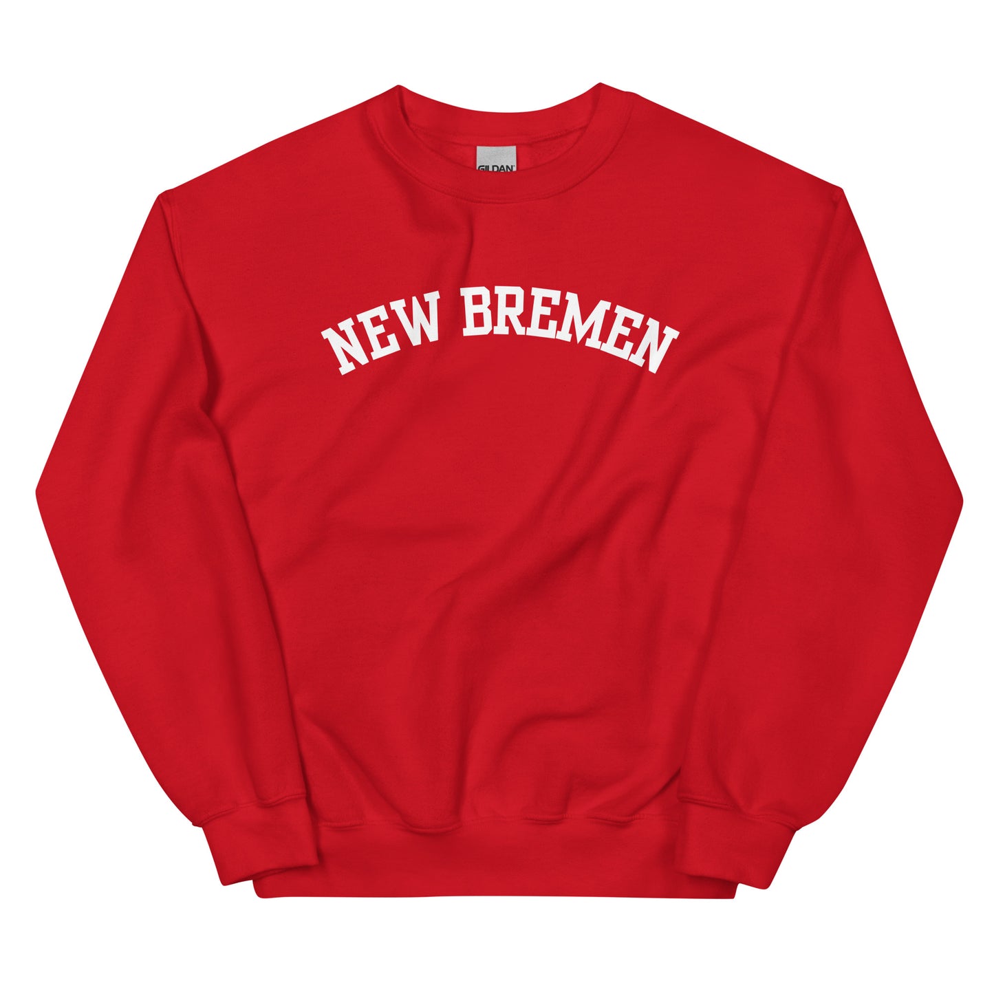 New Bremen Ohio Block Solo Crewneck Unisex Sweatshirt
