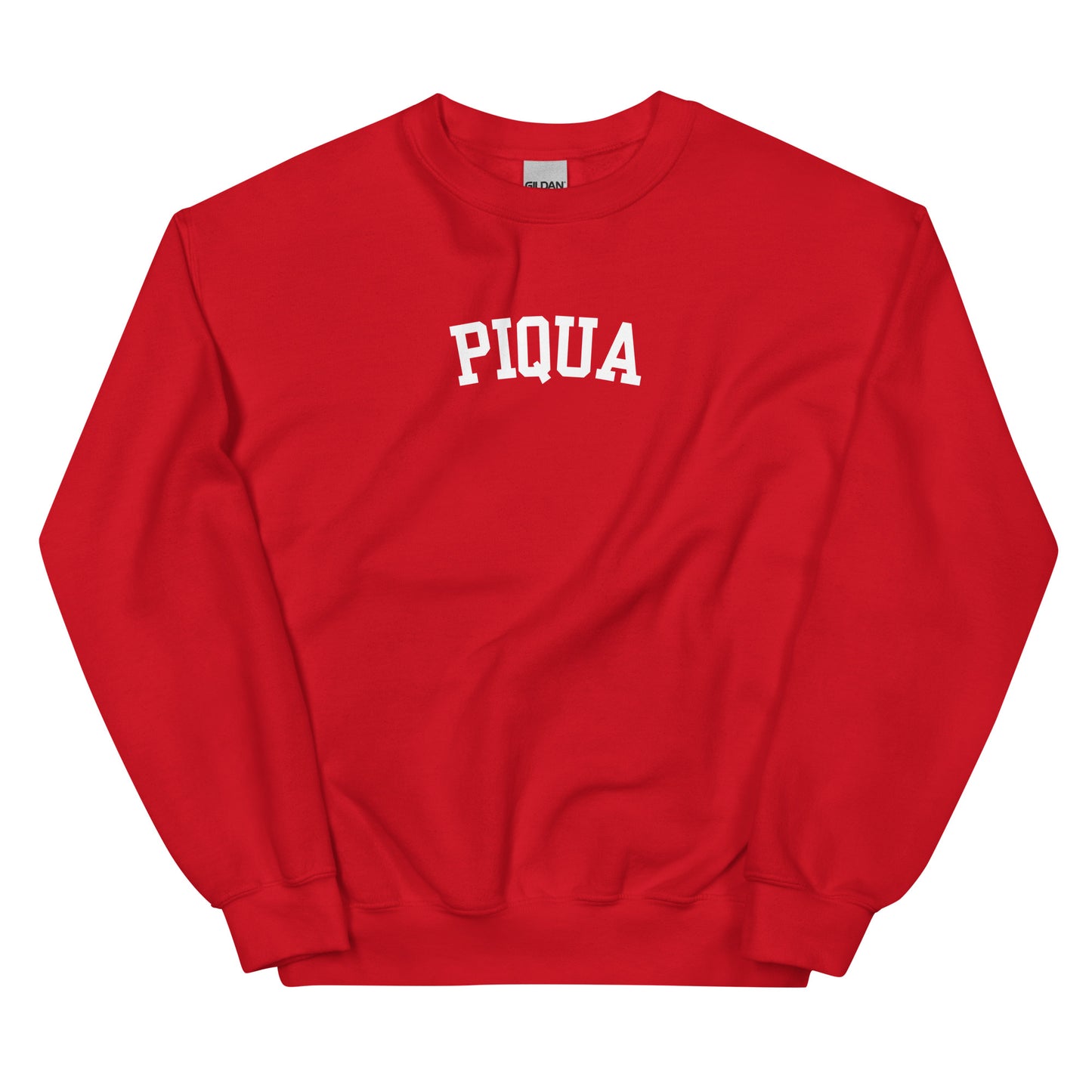 Piqua Ohio Block Solo Crewneck Unisex Sweatshirt
