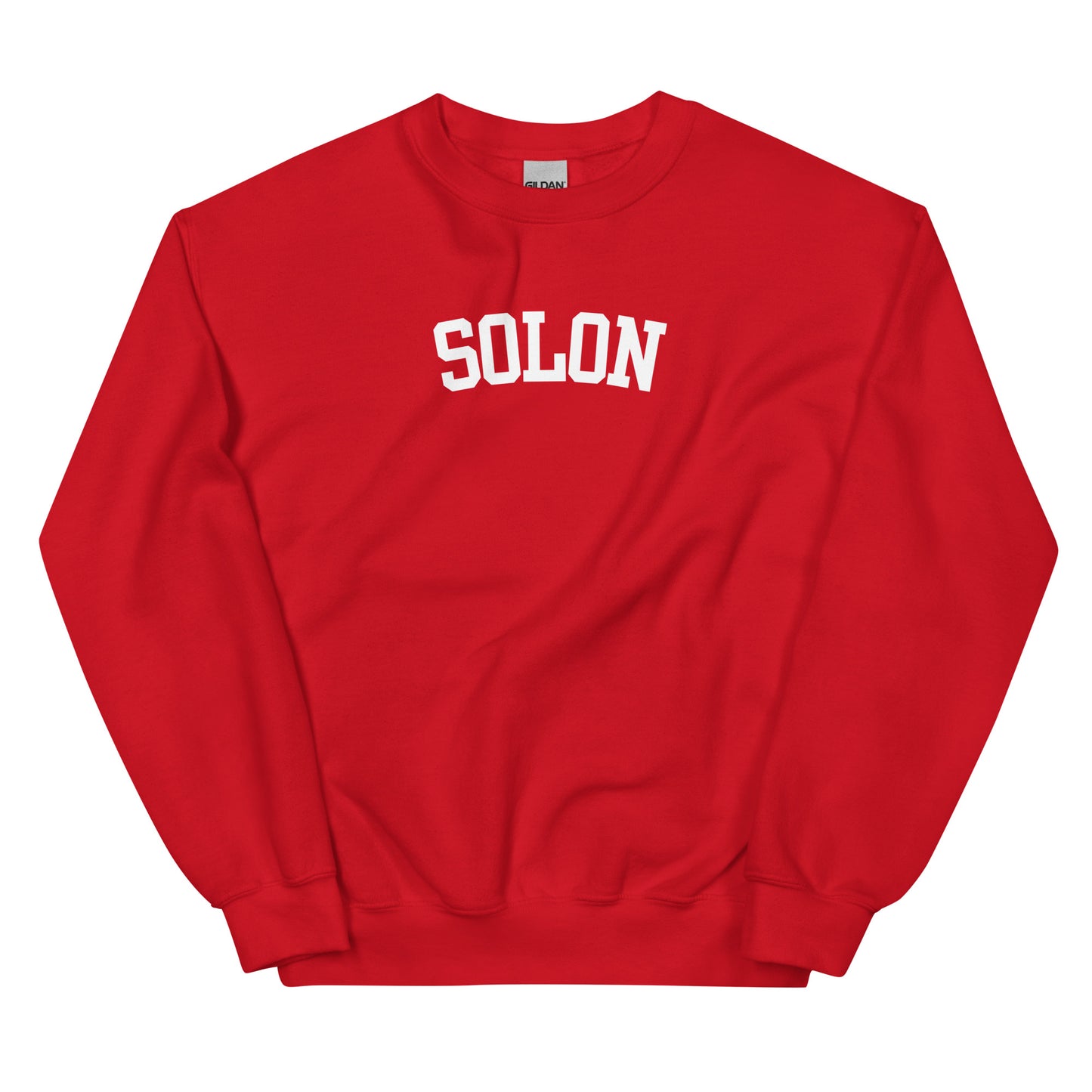 Solon Ohio Block Solo Crewneck Unisex Sweatshirt