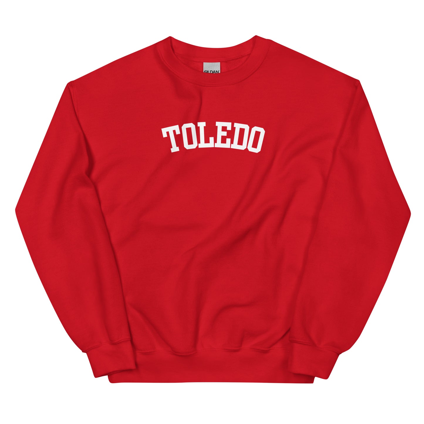 Toledo Ohio Block Solo Crewneck Unisex Sweatshirt