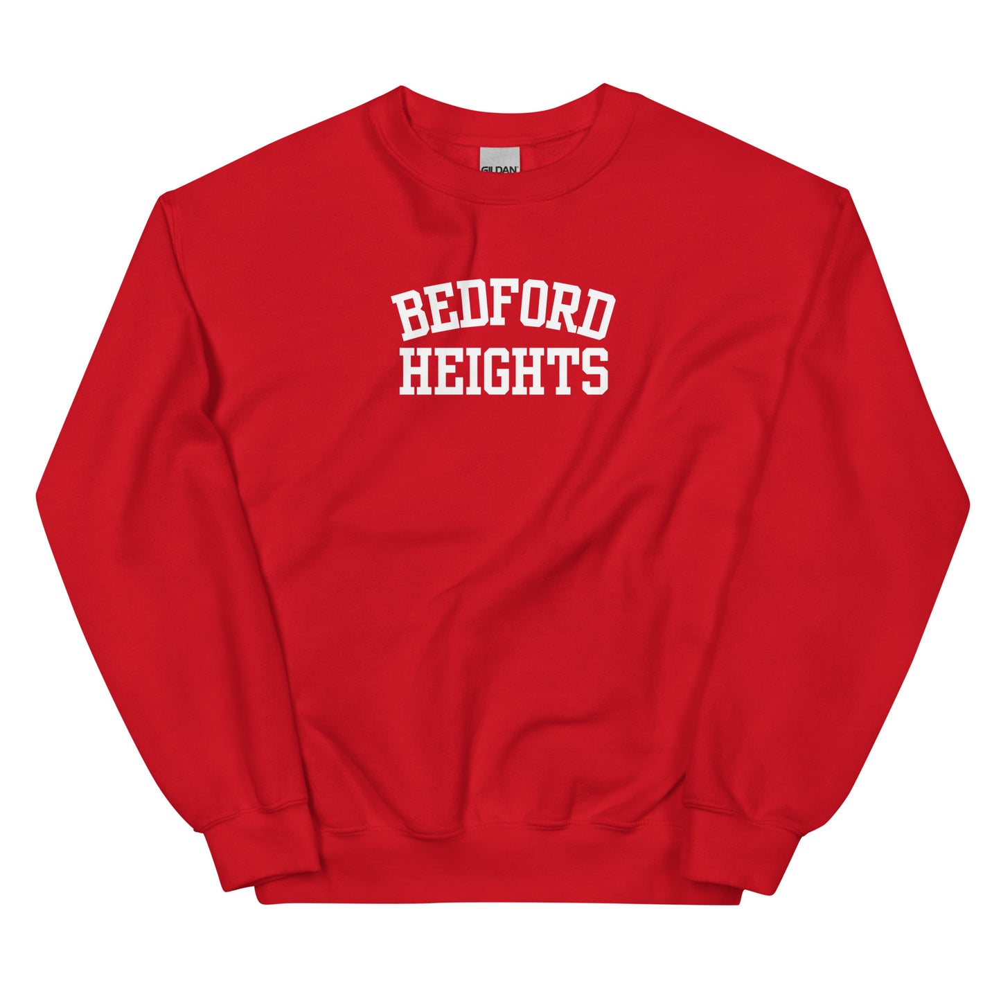 Bedford Heights Ohio Block Solo Crewneck Unisex Sweatshirt