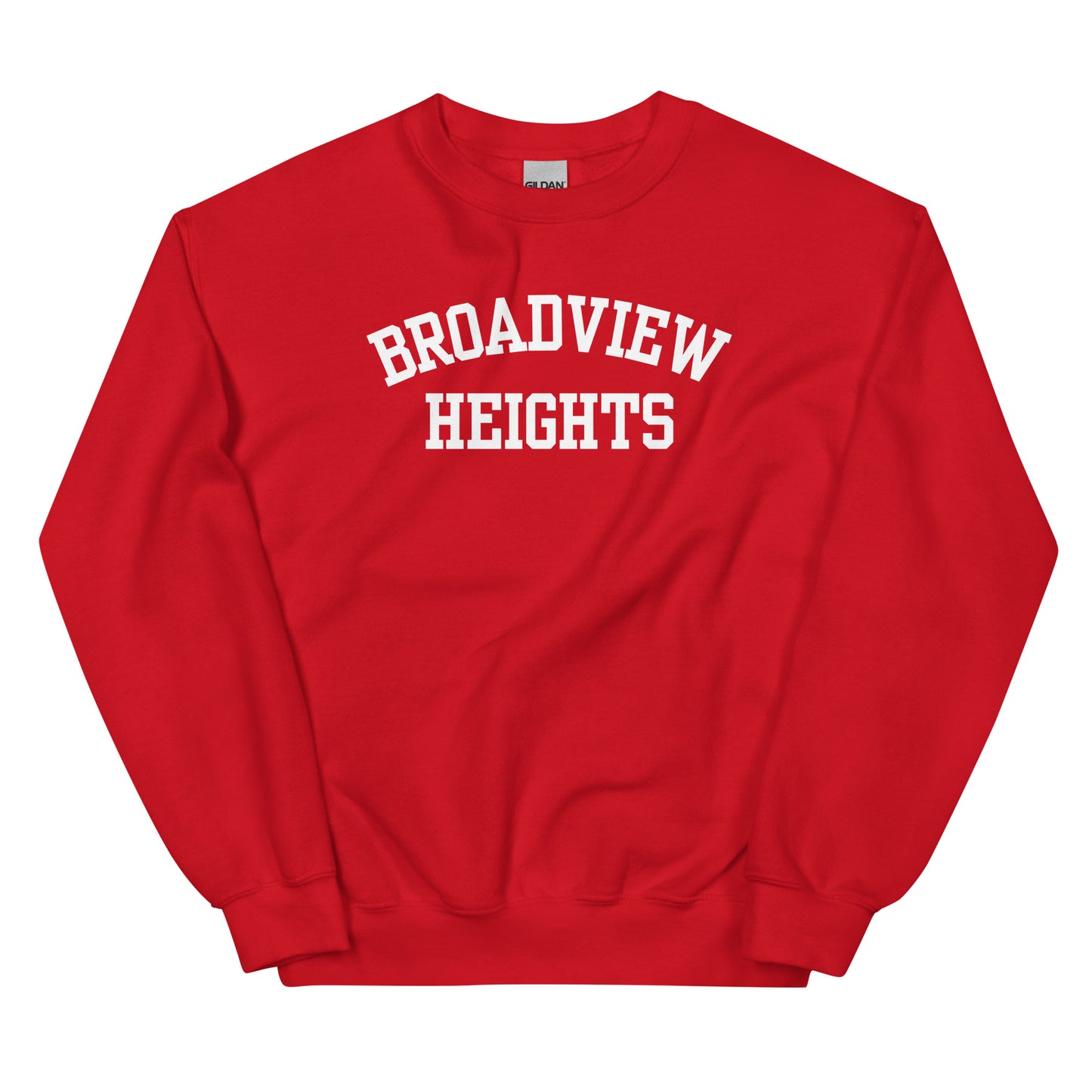 Broadview Heights Ohio Block Solo Crewneck Unisex Sweatshirt