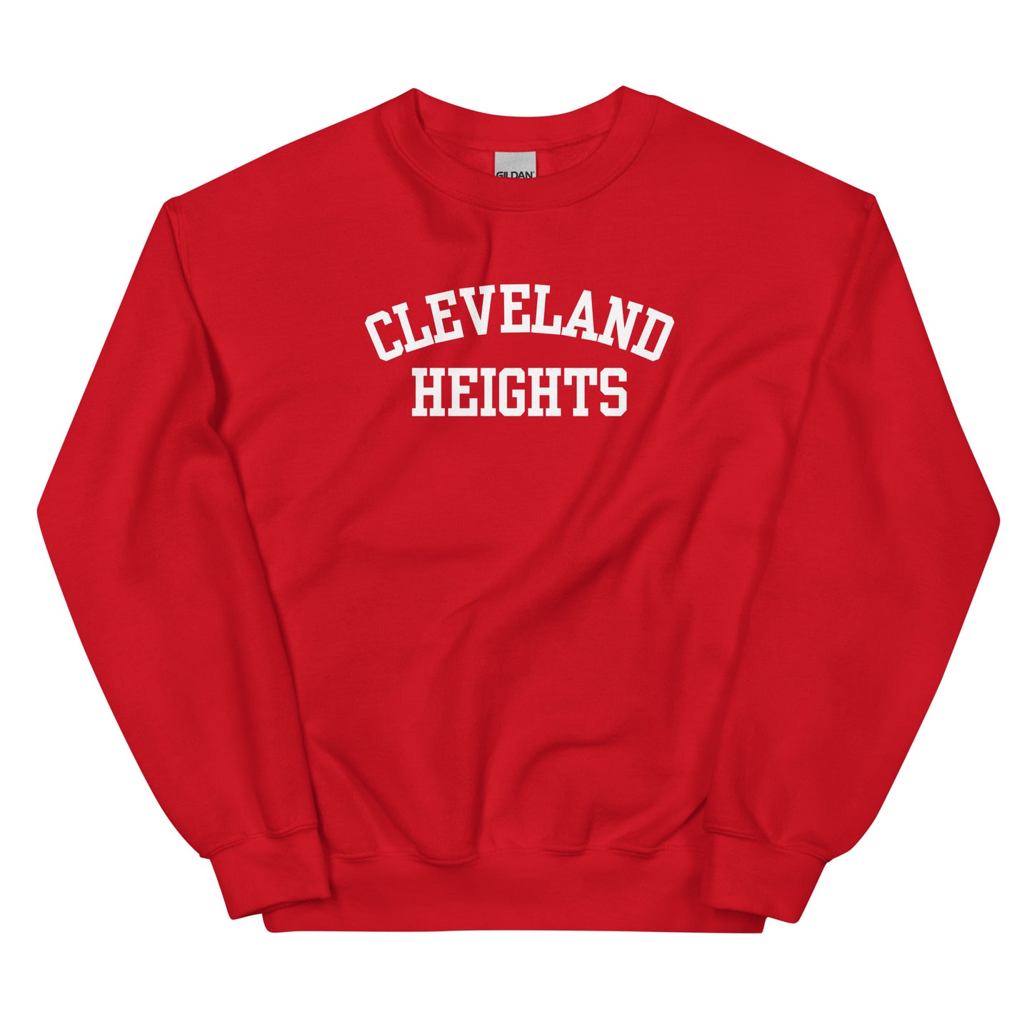 Cleveland Heights Ohio Block Solo Crewneck Unisex Sweatshirt