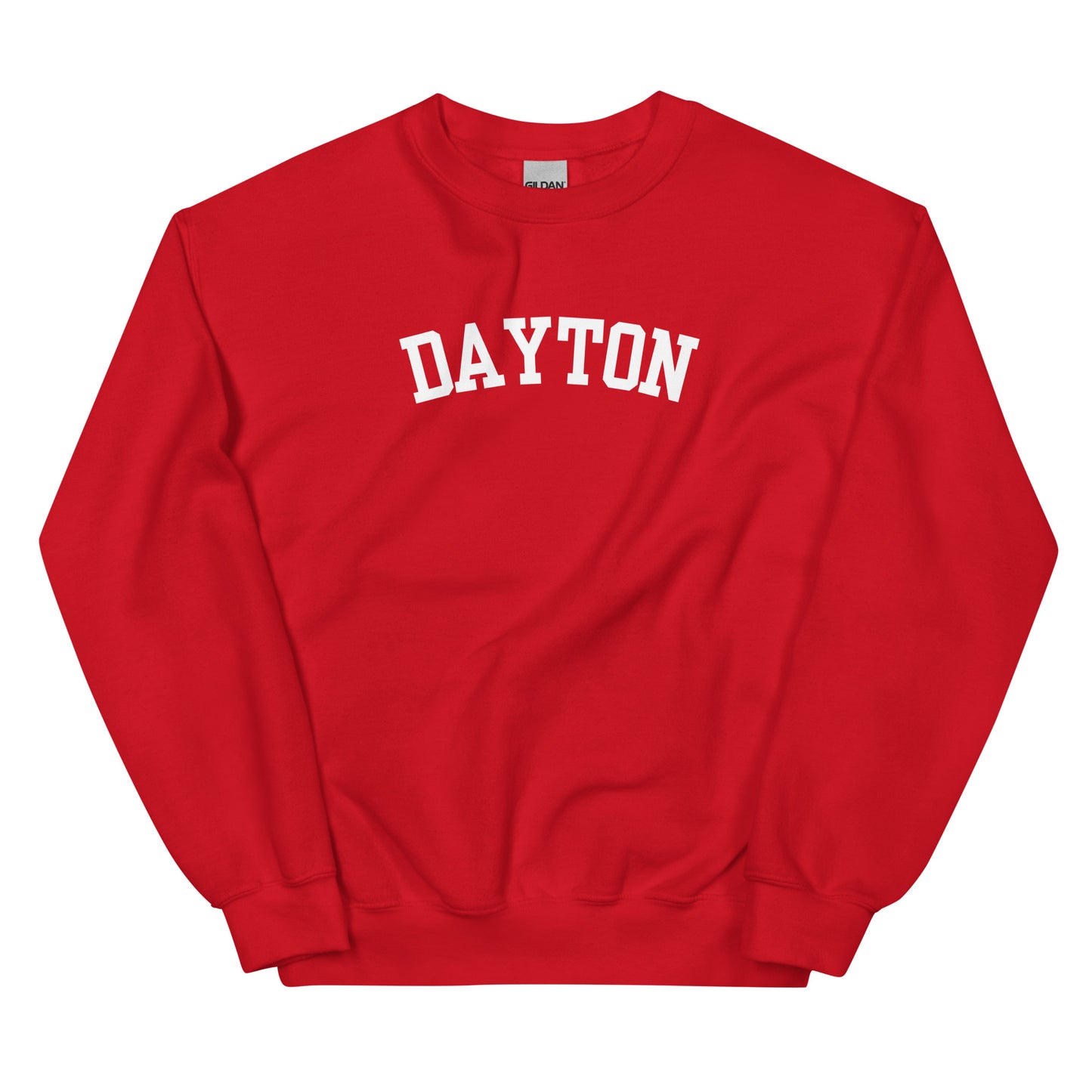 Dayton Ohio Block Solo Crewneck Unisex Sweatshirt