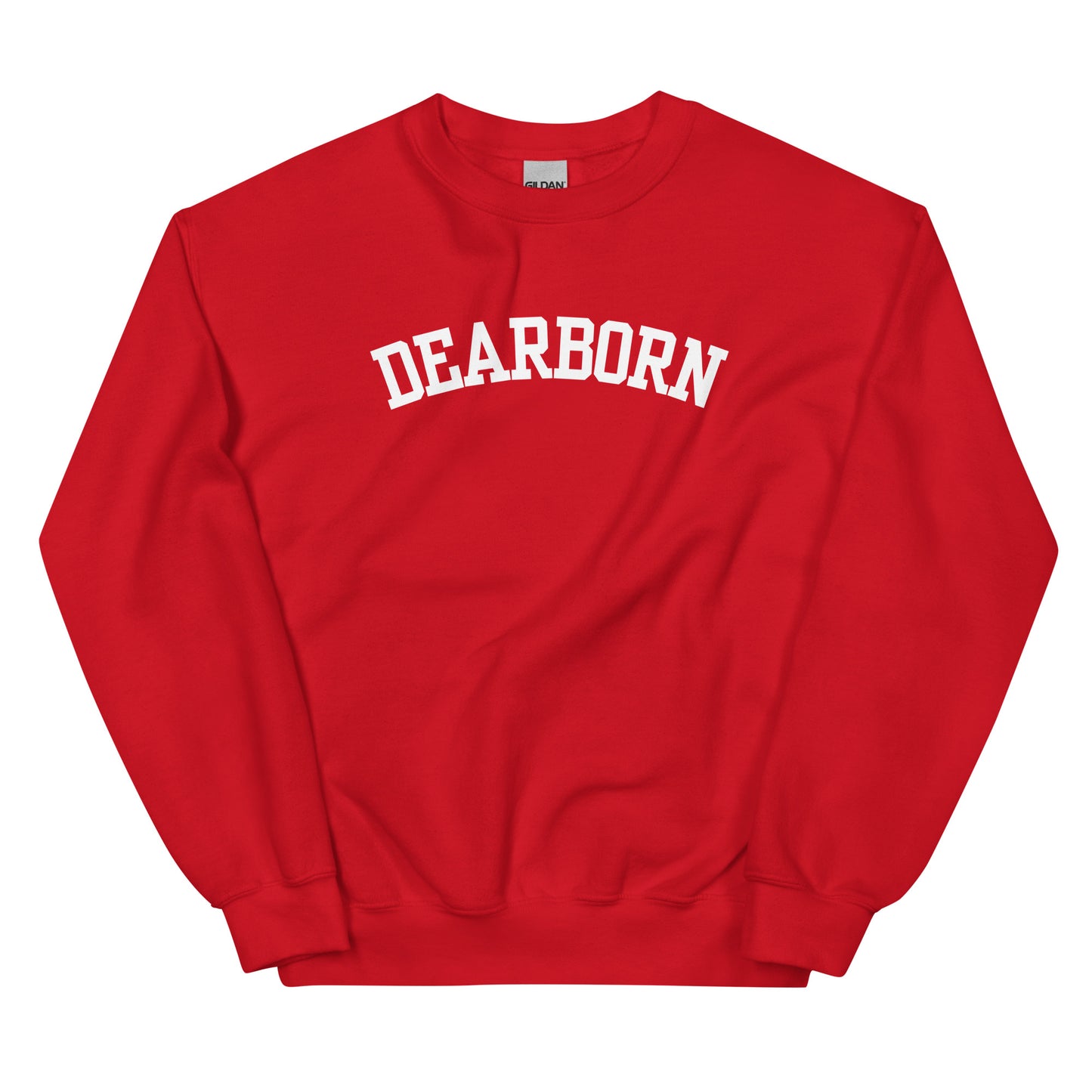 Dearborn Michigan Block Solo Crewneck Unisex Sweatshirt