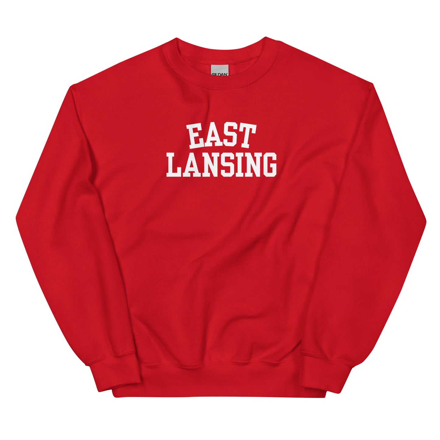 East Lansing Michigan Block Solo Crewneck Unisex Sweatshirt