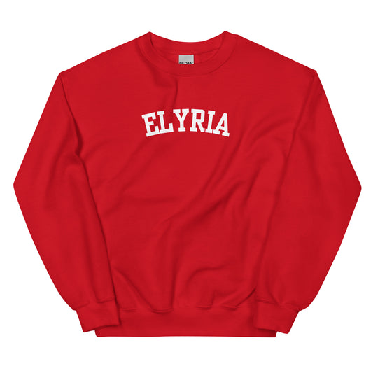 Elyria Ohio Block Solo Crewneck Unisex Sweatshirt
