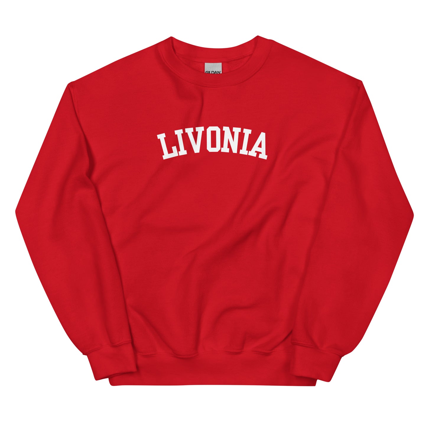 Livonia Michigan Block Solo Crewneck Unisex Sweatshirt