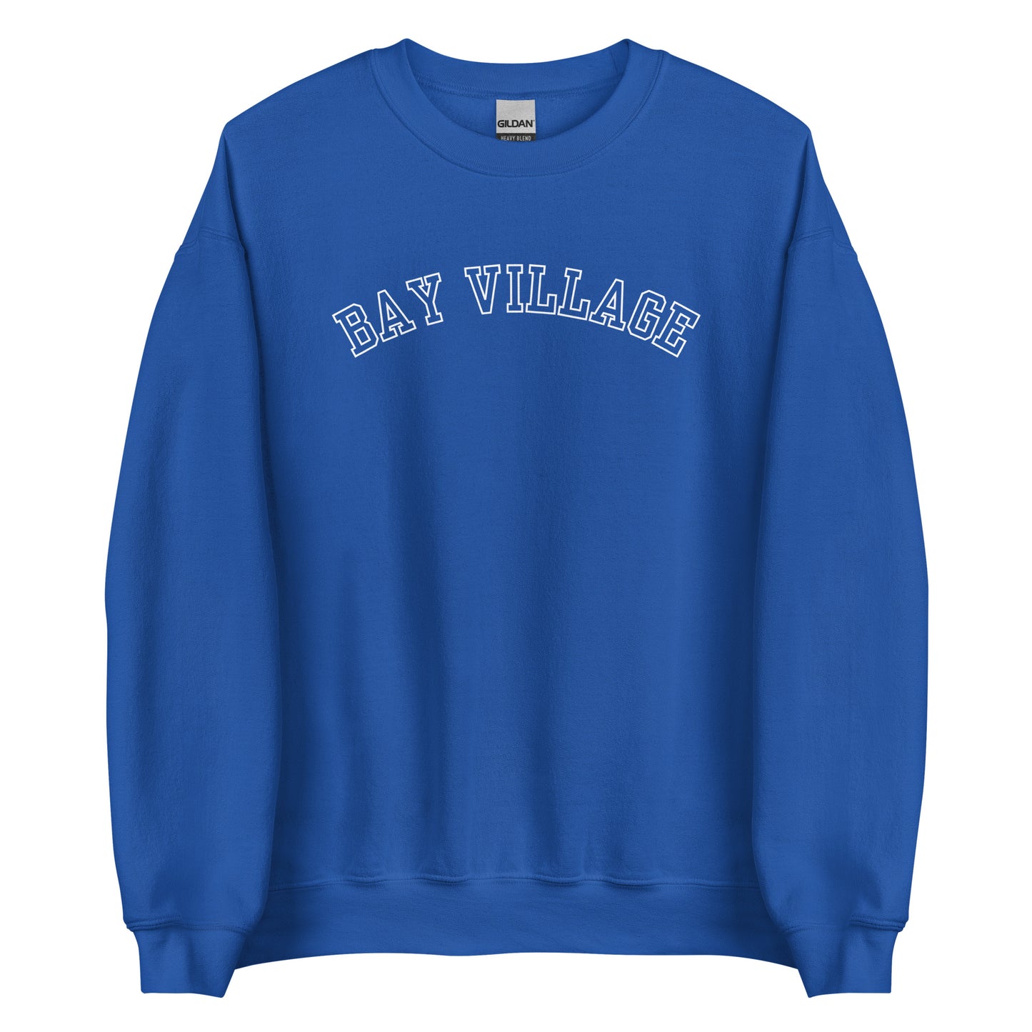 Bay Village, Ohio Block Outline Crewneck Sweatshirt