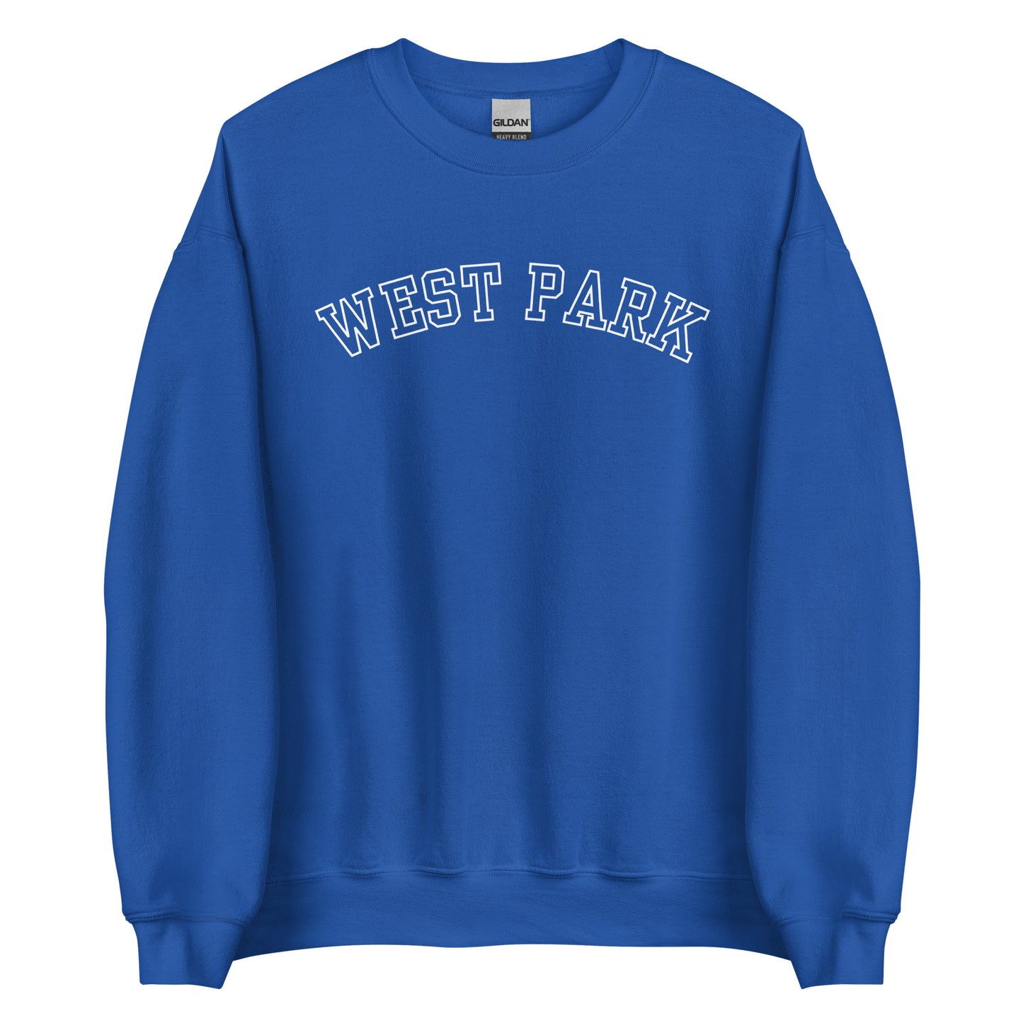 West Park Ohio Block Outline Crewneck Unisex Sweatshirt