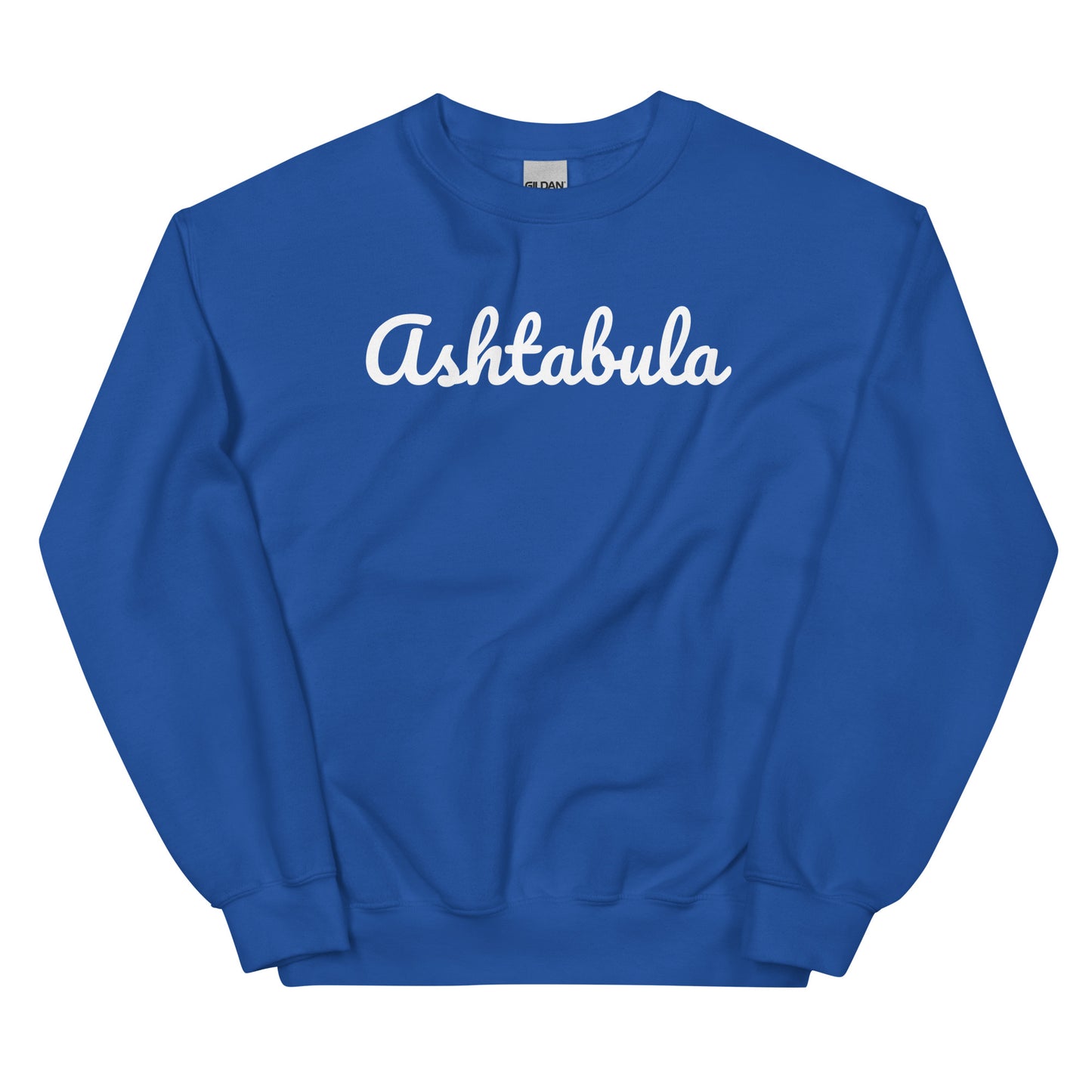 Ashtabula Ohio Solo Script Crewneck Unisex Sweatshirt
