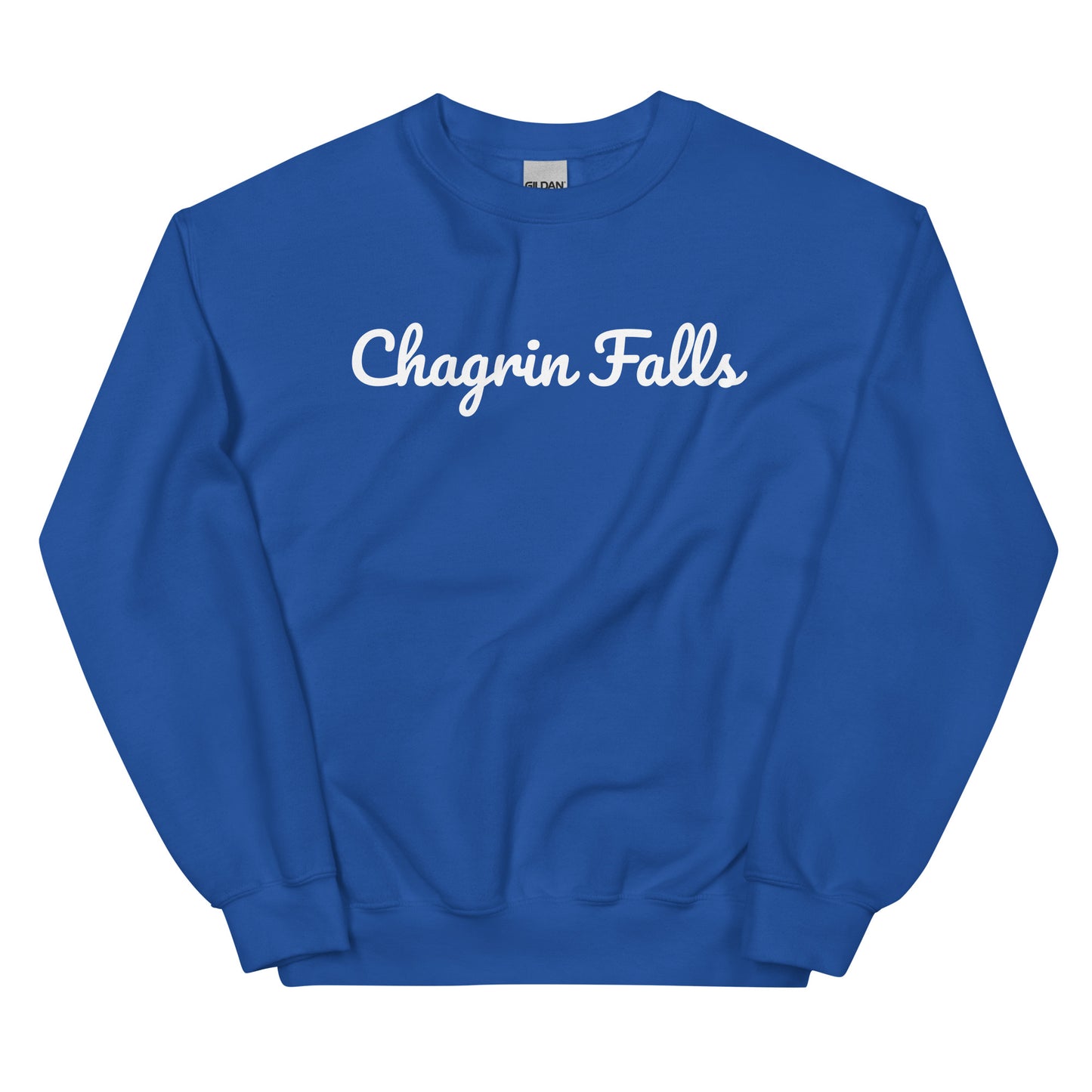 Chagrin Falls Ohio Solo Script Crewneck Unisex Sweatshirt