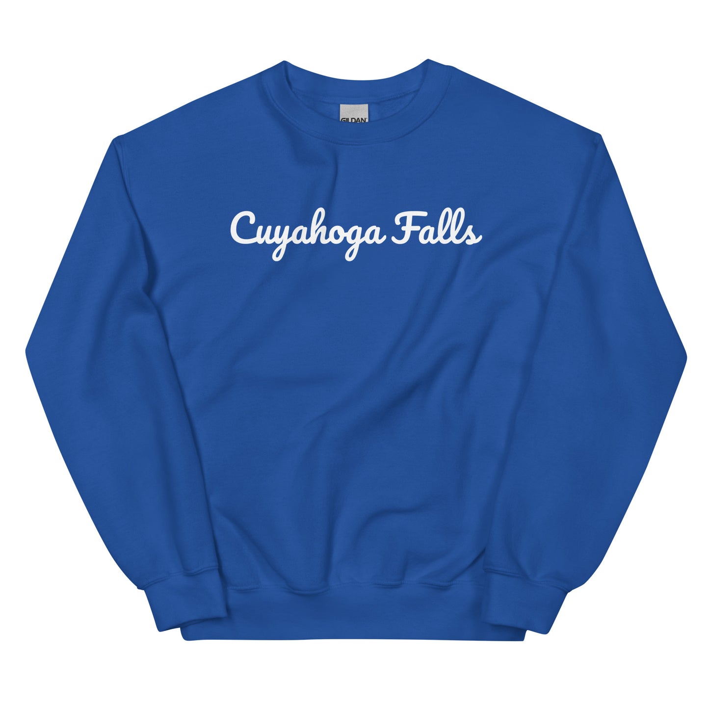 Cuyahoga Falls Ohio Solo Script Crewneck Unisex Sweatshirt