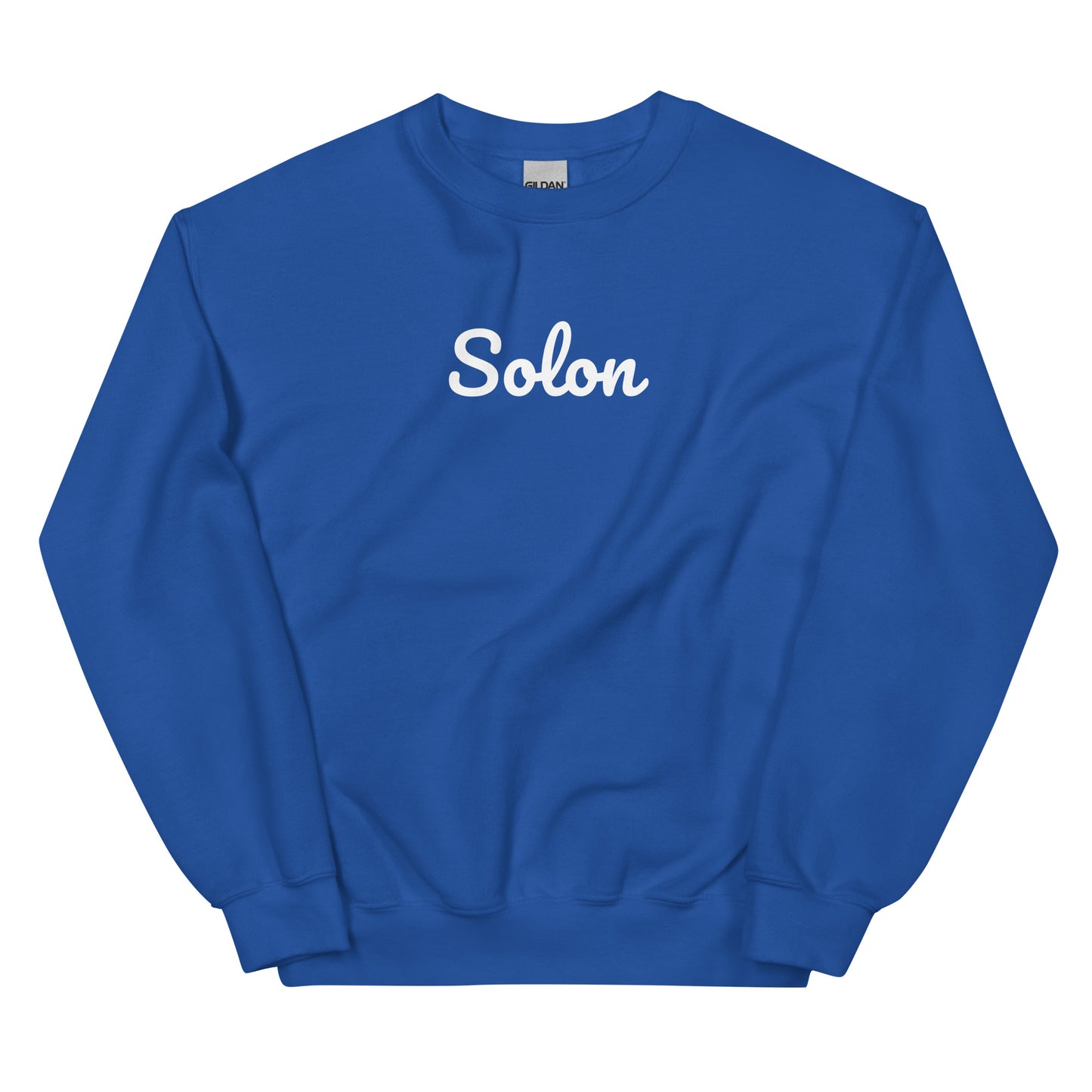 Solon Ohio Solo Script Crewneck Unisex Sweatshirt