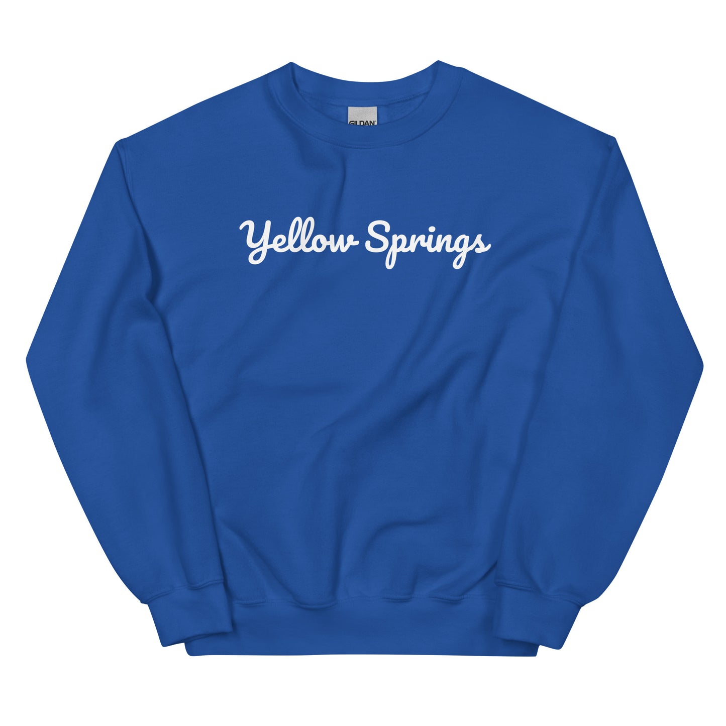 Yellow Springs Ohio Solo Script Crewneck Unisex Sweatshirt