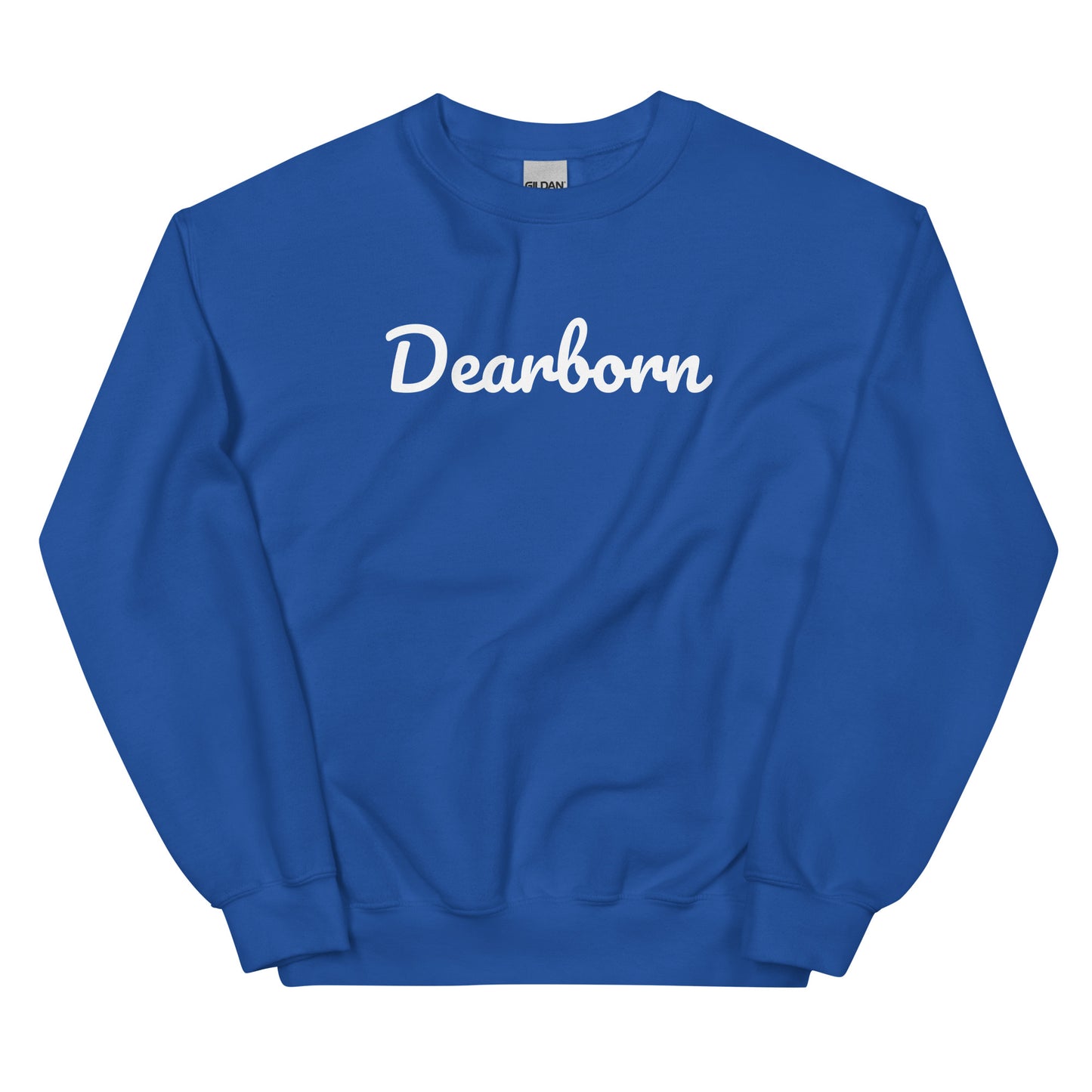 Dearborn Michigan Solo Script Crewneck Unisex Sweatshirt