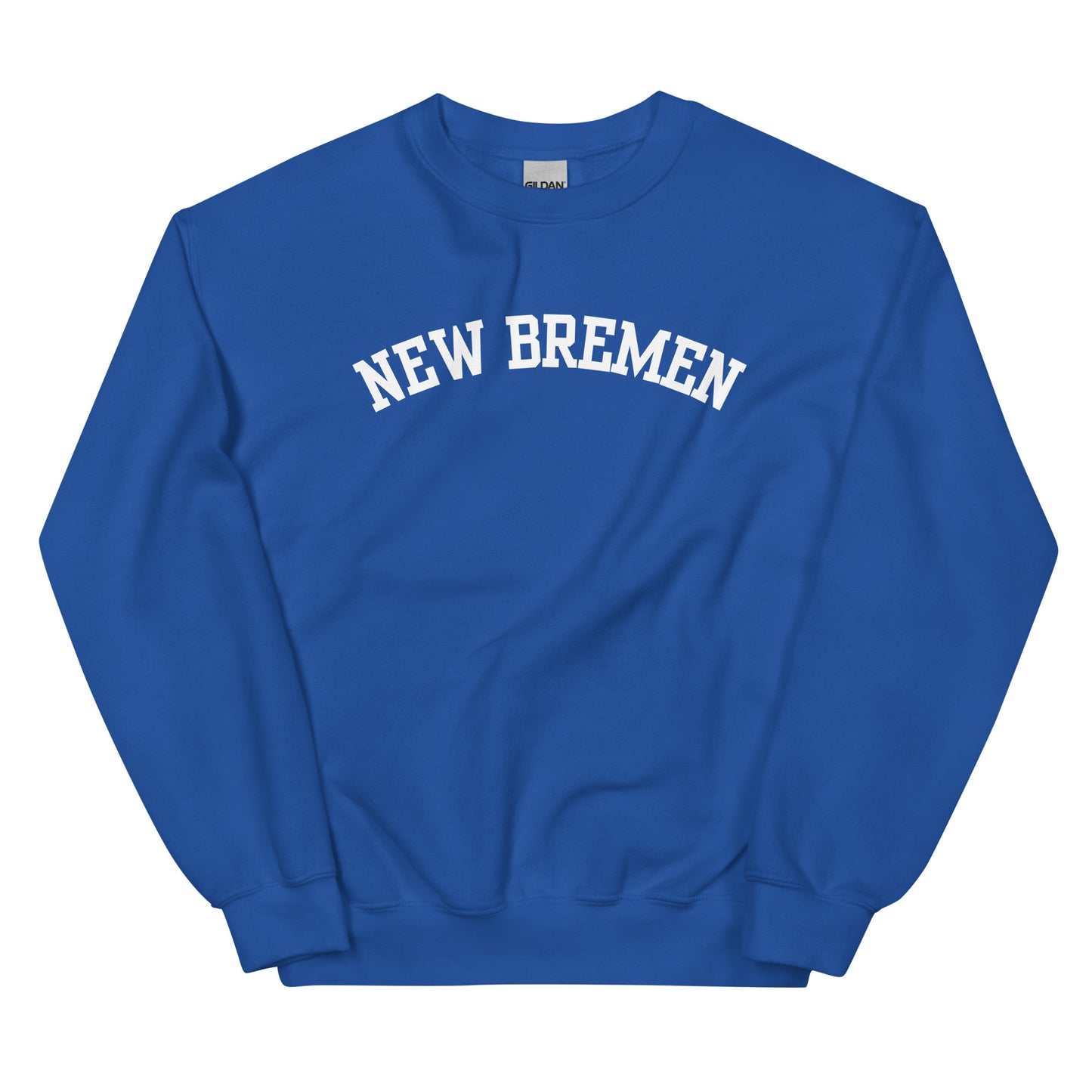 New Bremen Ohio Block Solo Crewneck Unisex Sweatshirt