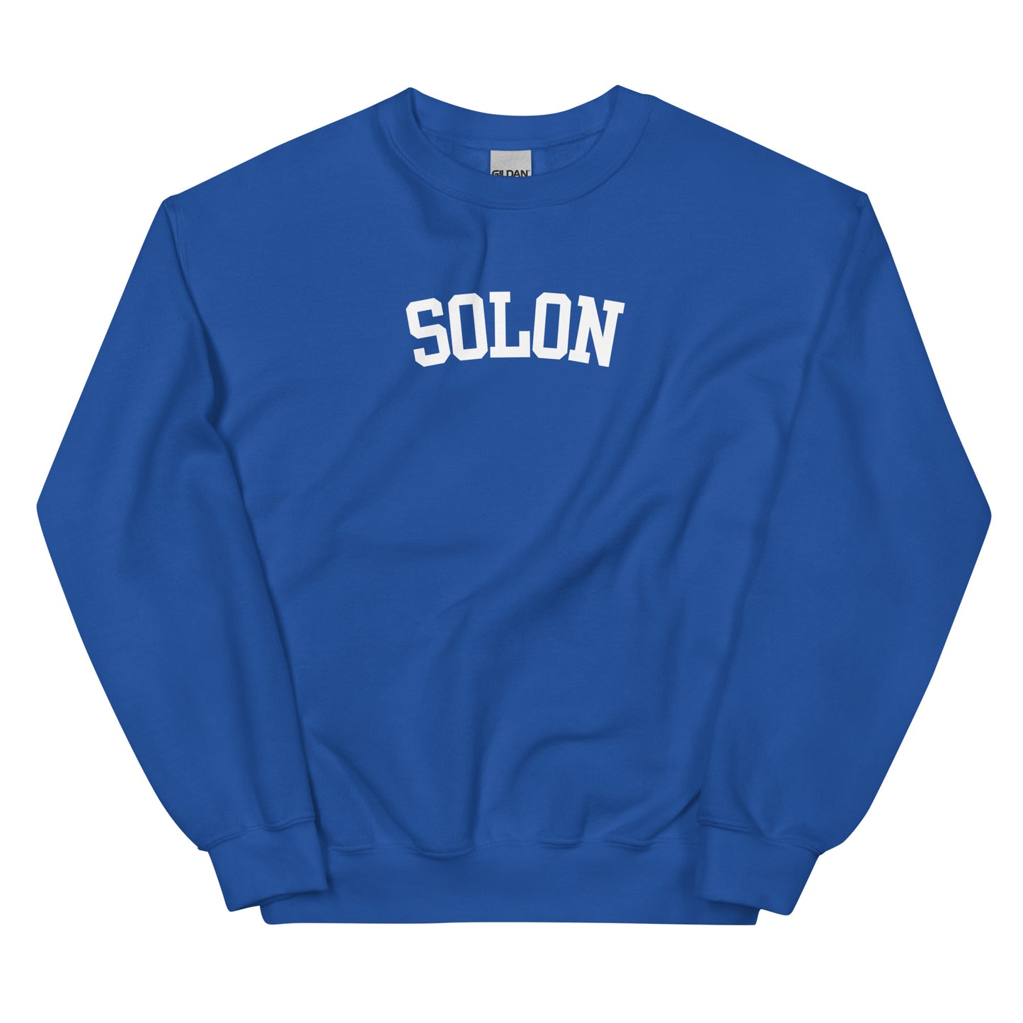 Solon Ohio Block Solo Crewneck Unisex Sweatshirt