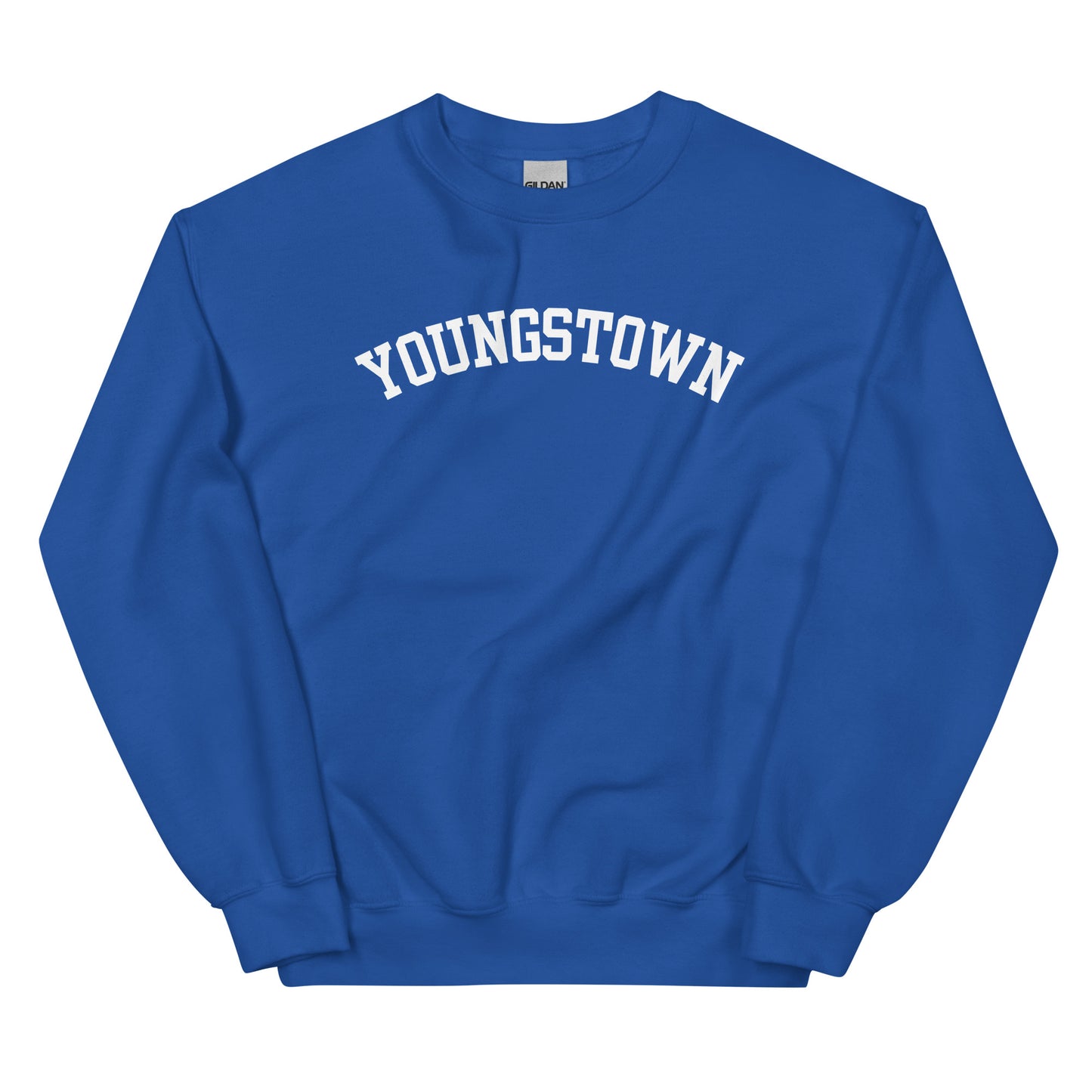 Youngstown Ohio Block Solo Crewneck Unisex Sweatshirt