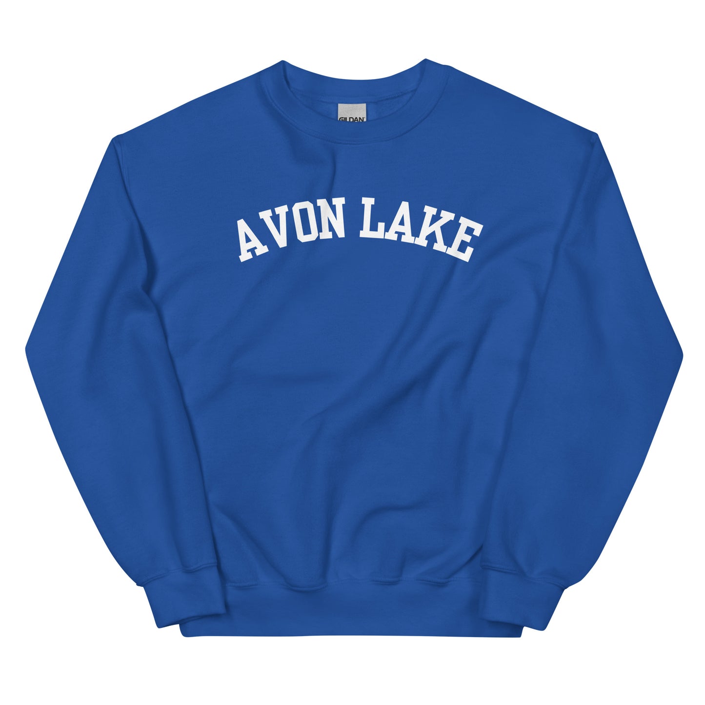 Avon Lake Ohio Block Solo Crewneck Unisex Sweatshirt