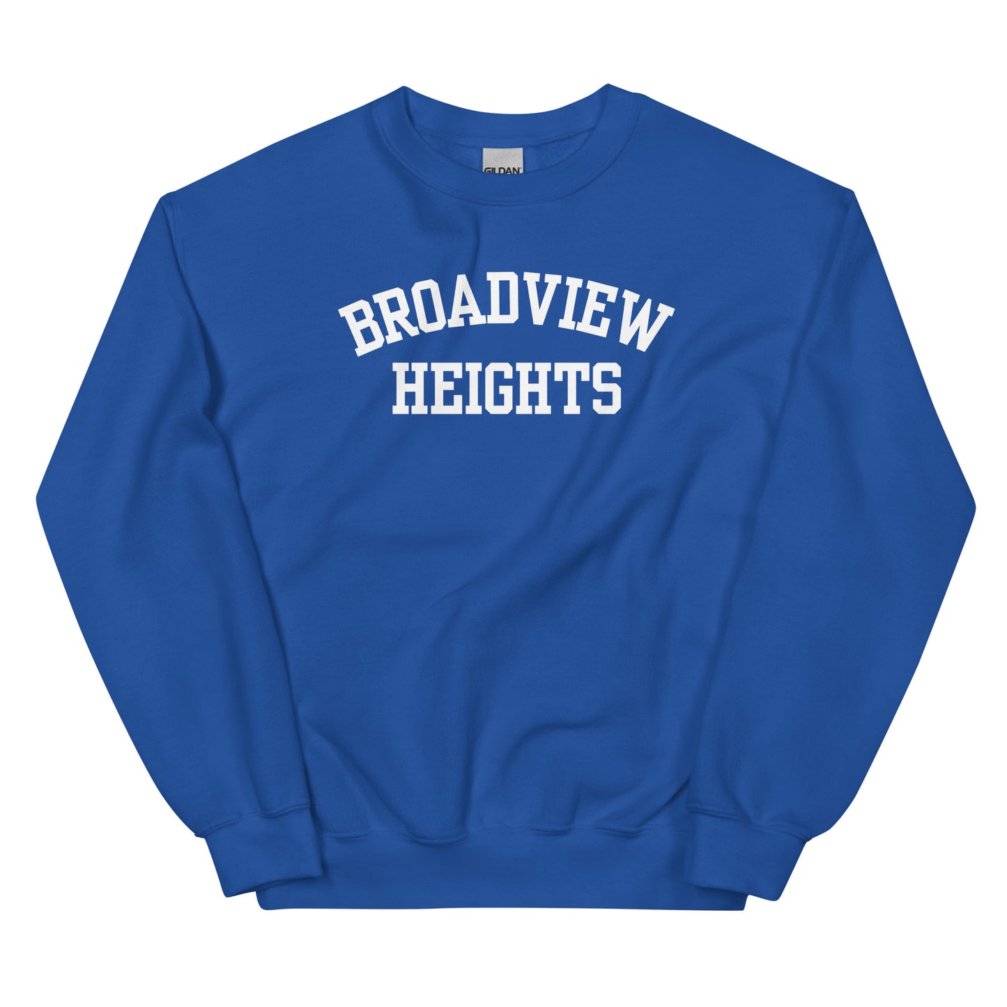 Broadview Heights Ohio Block Solo Crewneck Unisex Sweatshirt