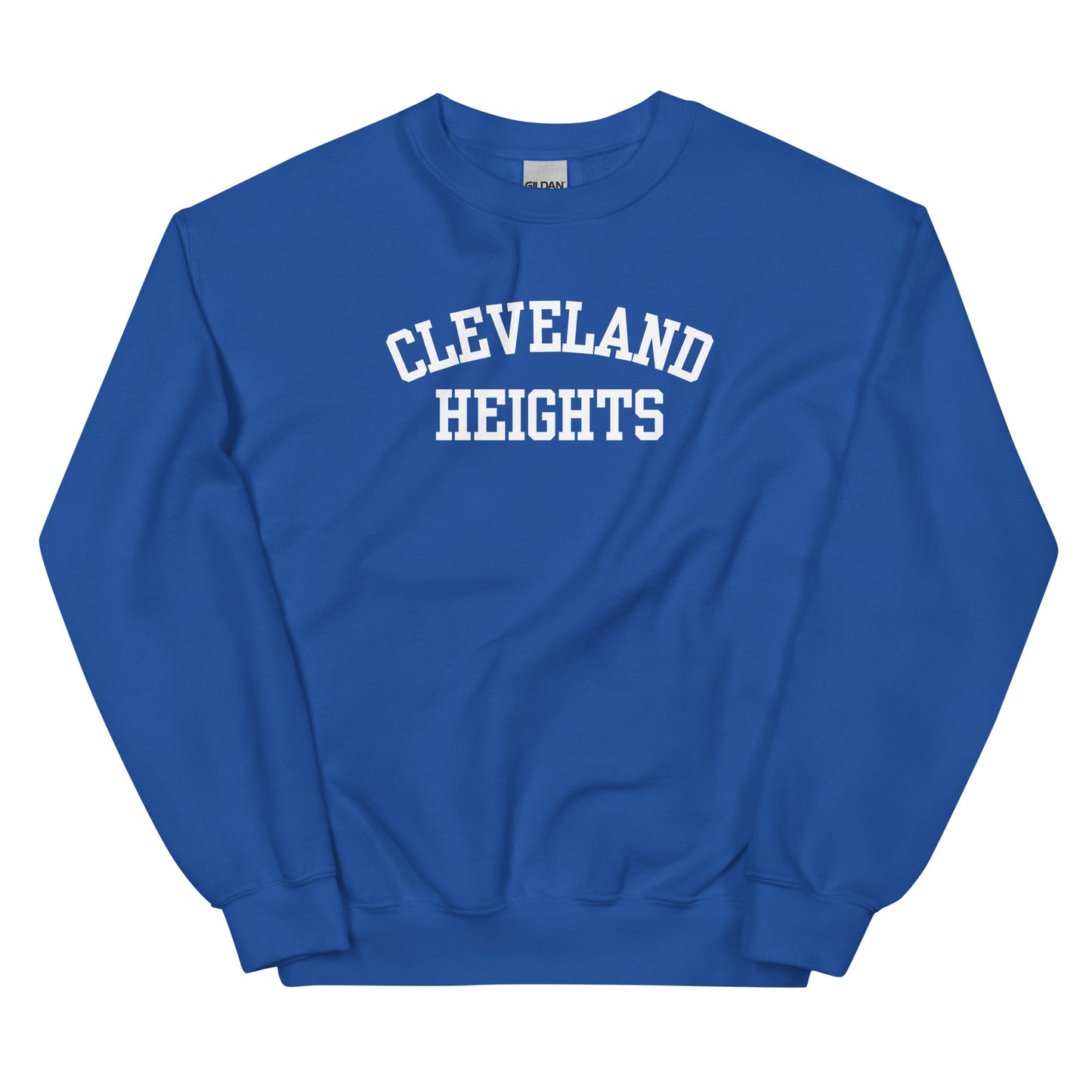 Cleveland Heights Ohio Block Solo Crewneck Unisex Sweatshirt