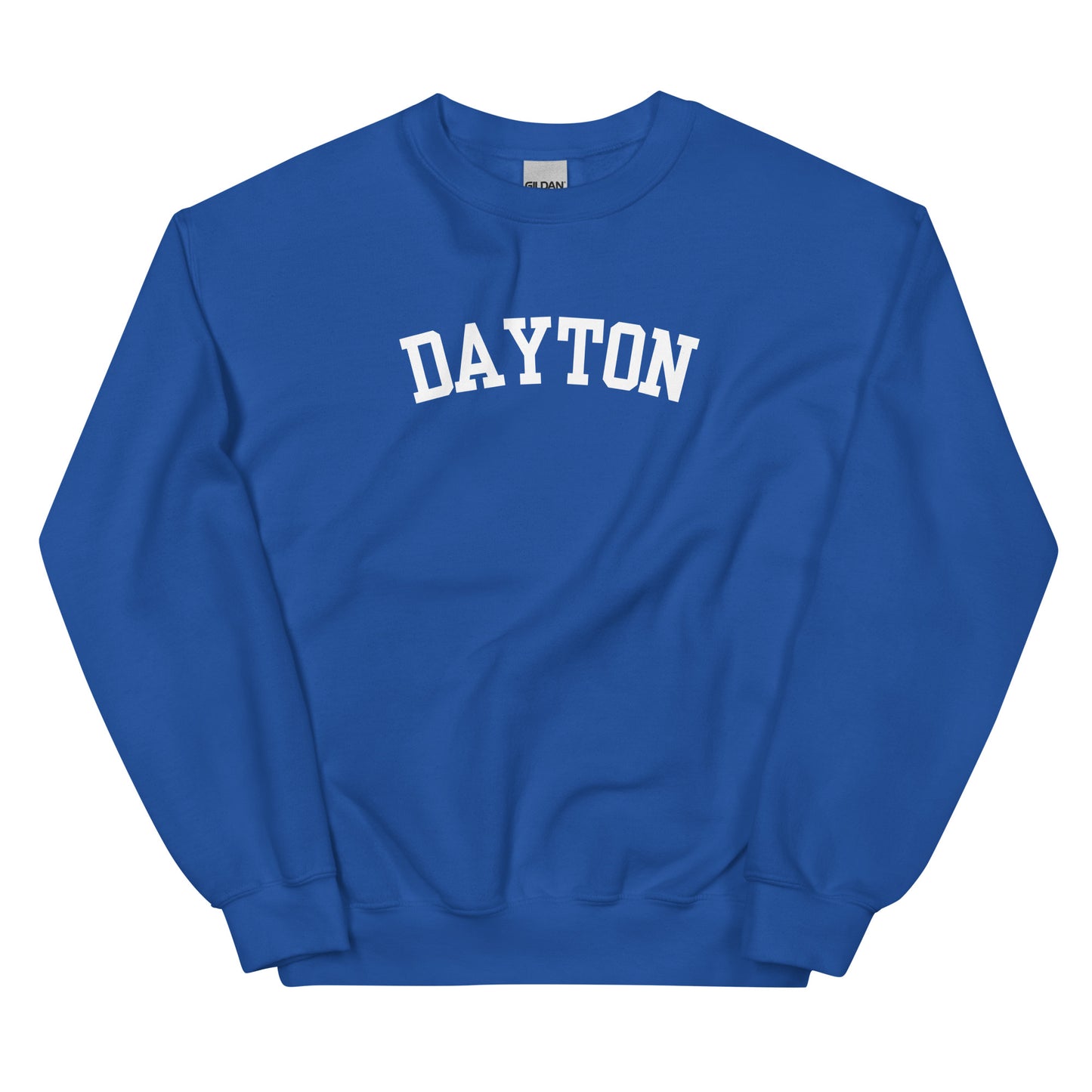 Dayton Ohio Block Solo Crewneck Unisex Sweatshirt
