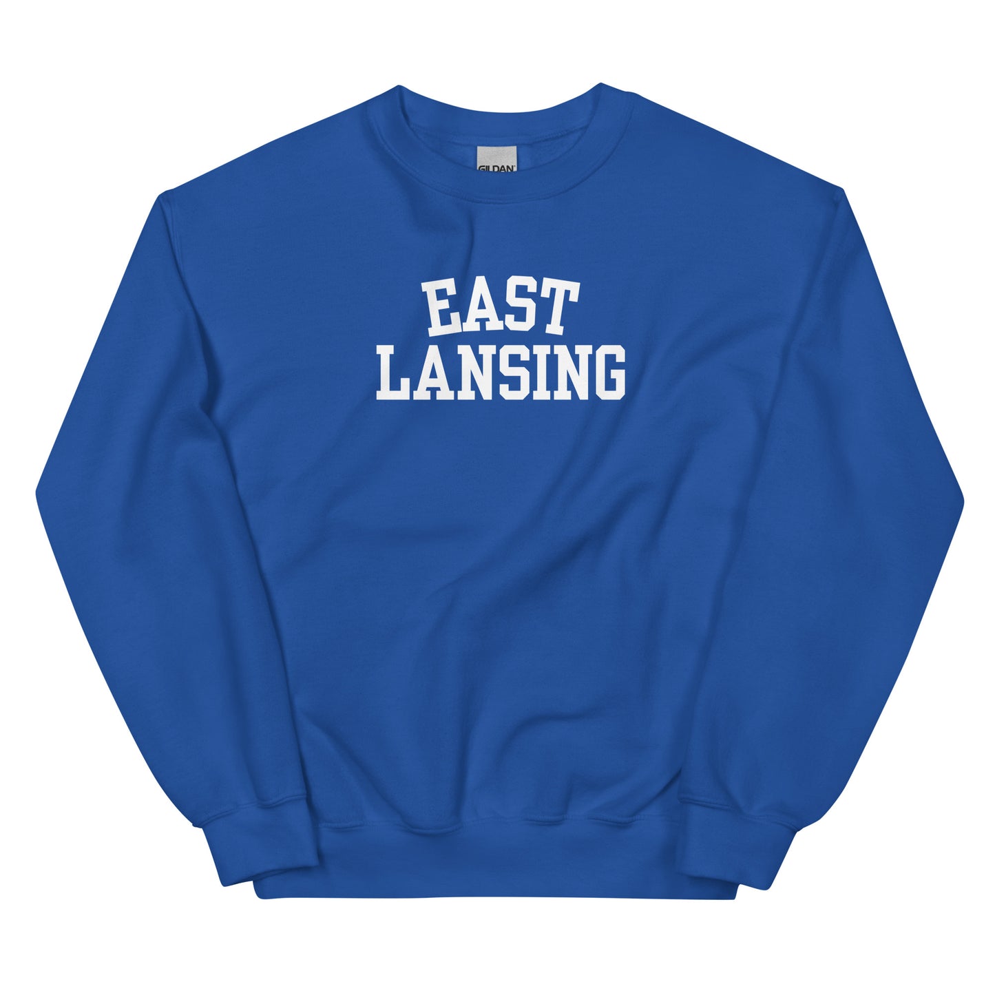 East Lansing Michigan Block Solo Crewneck Unisex Sweatshirt