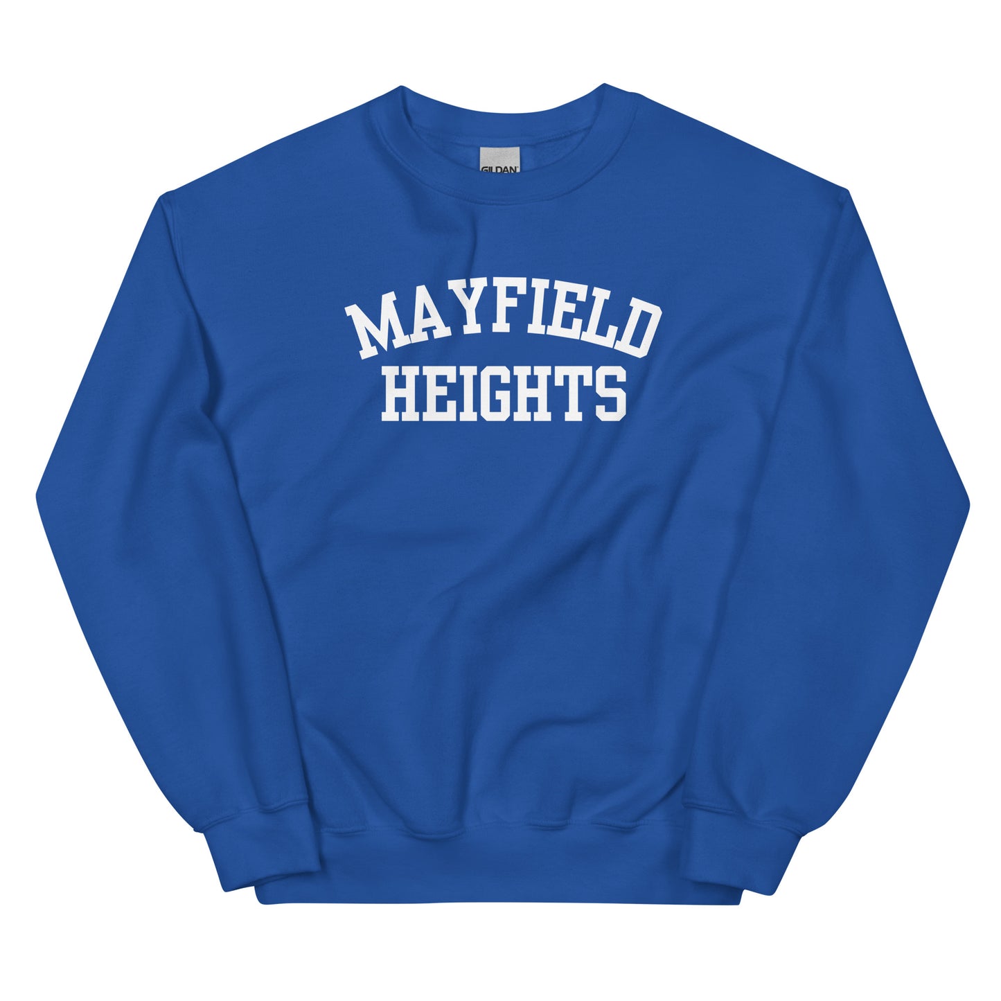 Mayfield Heights Ohio Block Solo Crewneck Unisex Sweatshirt