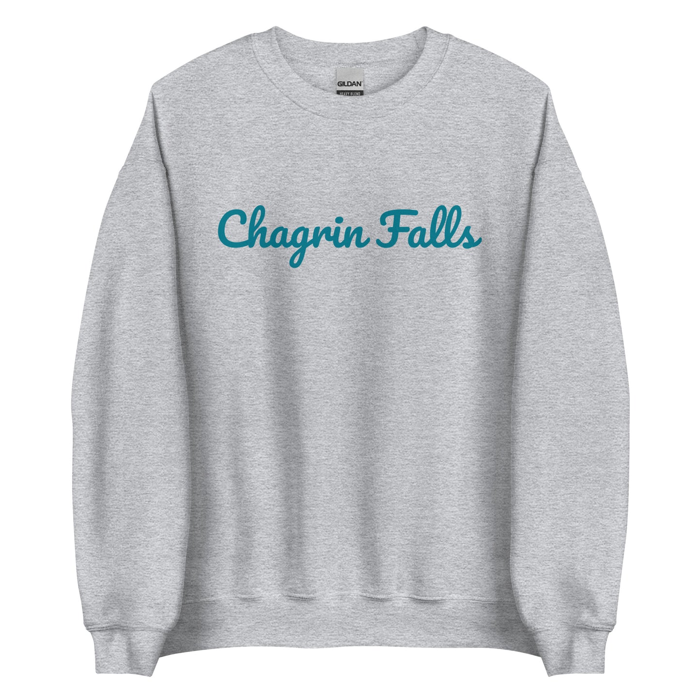 Chagrin Falls Teal Solo Script Unisex Sweatshirt